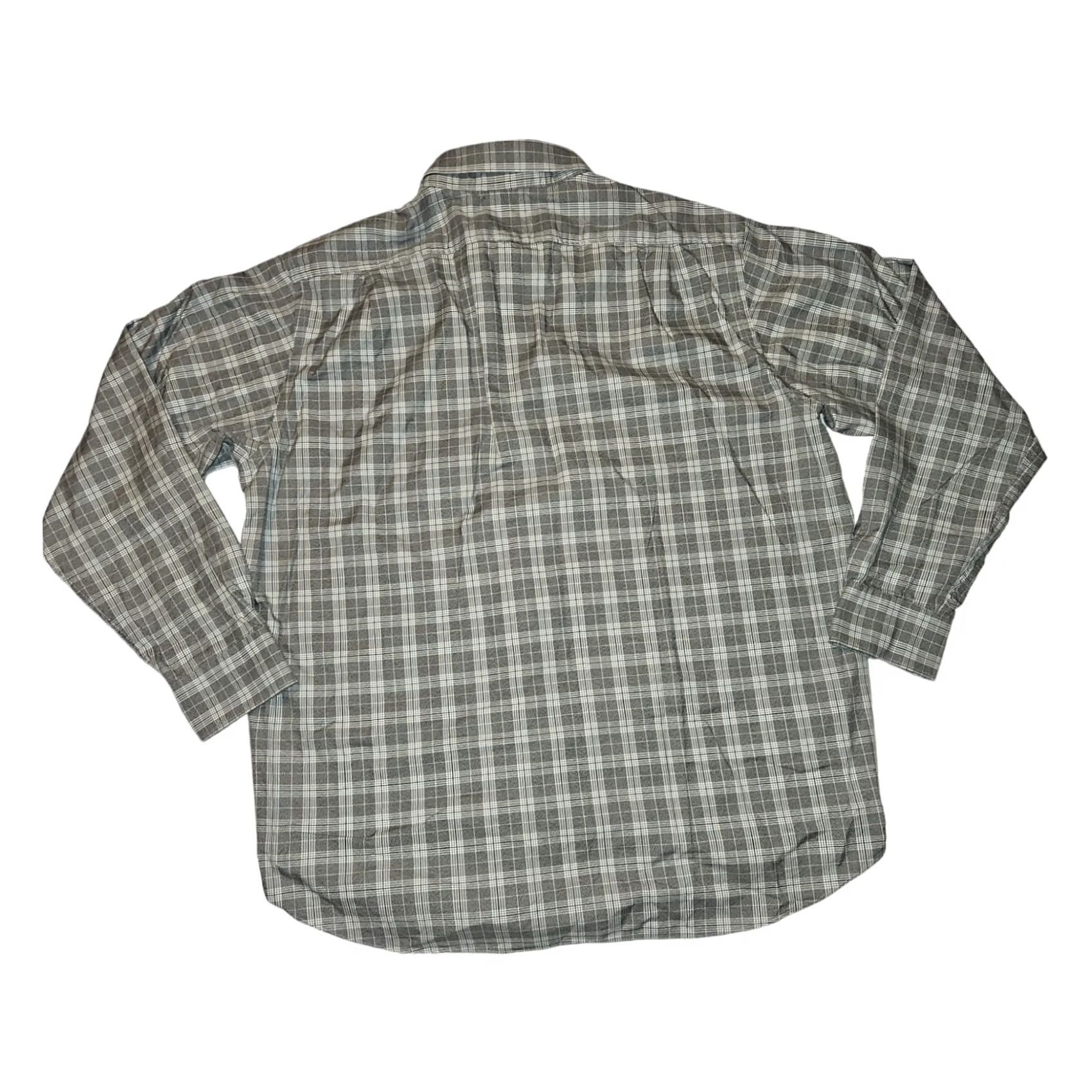 Hart Schaffner Marx Hart Schaffner Marx Button-Up Shirt XL Men Long Sleeve Gray Plaid Size US XL / EU 56 / 4 - 6 Thumbnail