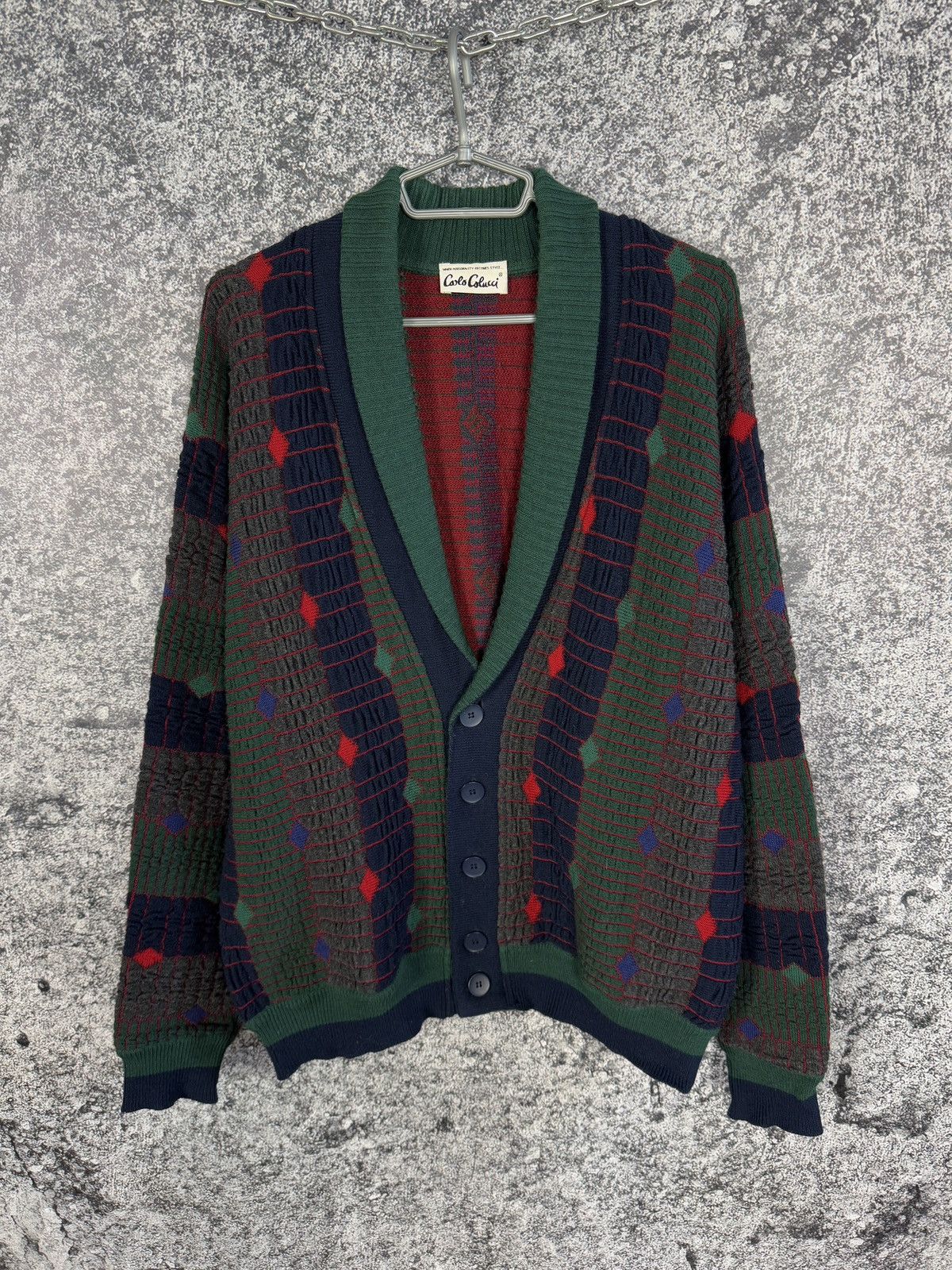 Carlo Colucci Carlo Colucci Vintage Cardigan Wool Designer Sweater Size 52 Size US XL / EU 56 / 4 - 1 Thumbnail