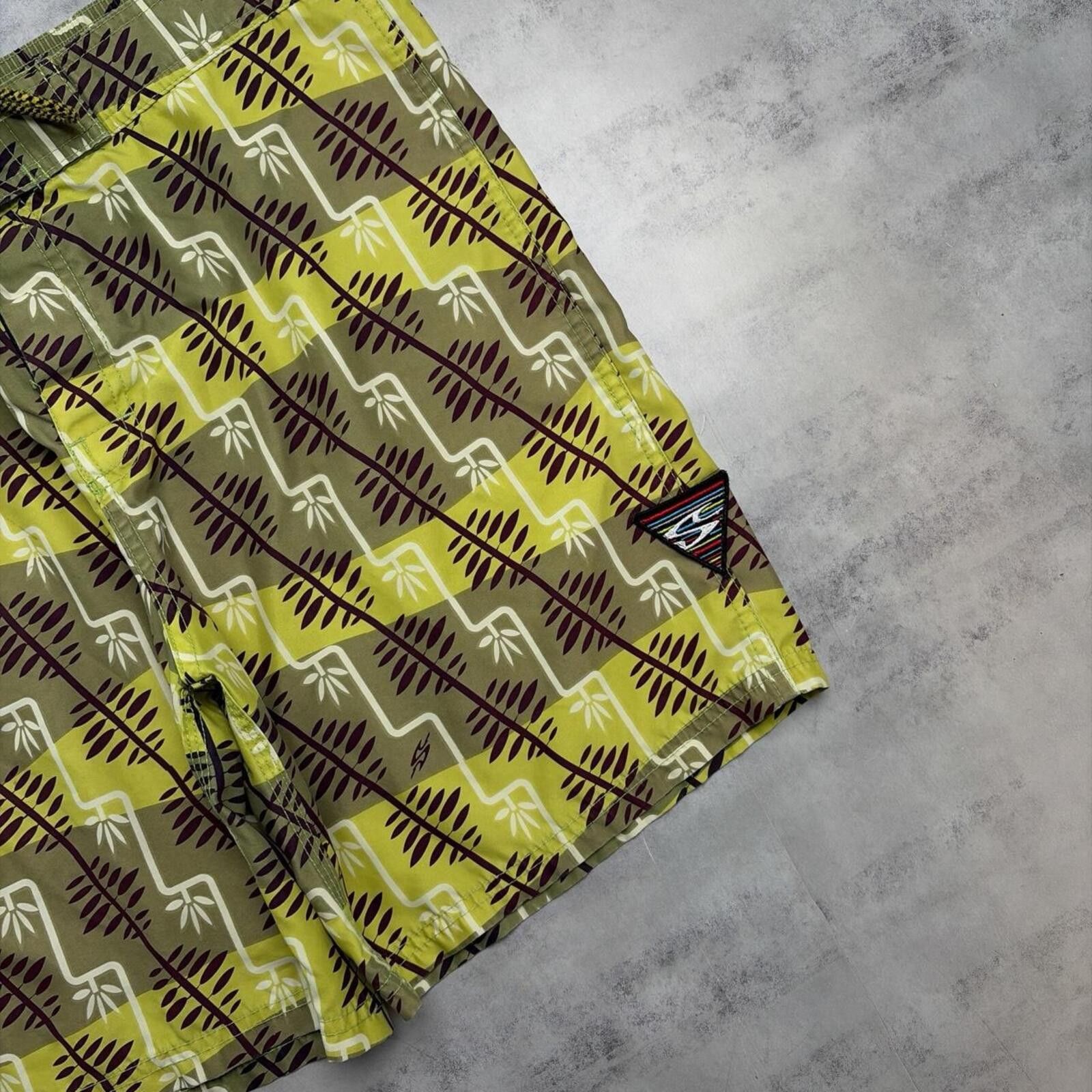 Gotcha Y2K Green Gotcha Grunge Baggy Surf Board Shorts Size US 36 / EU 52 - 3 Thumbnail