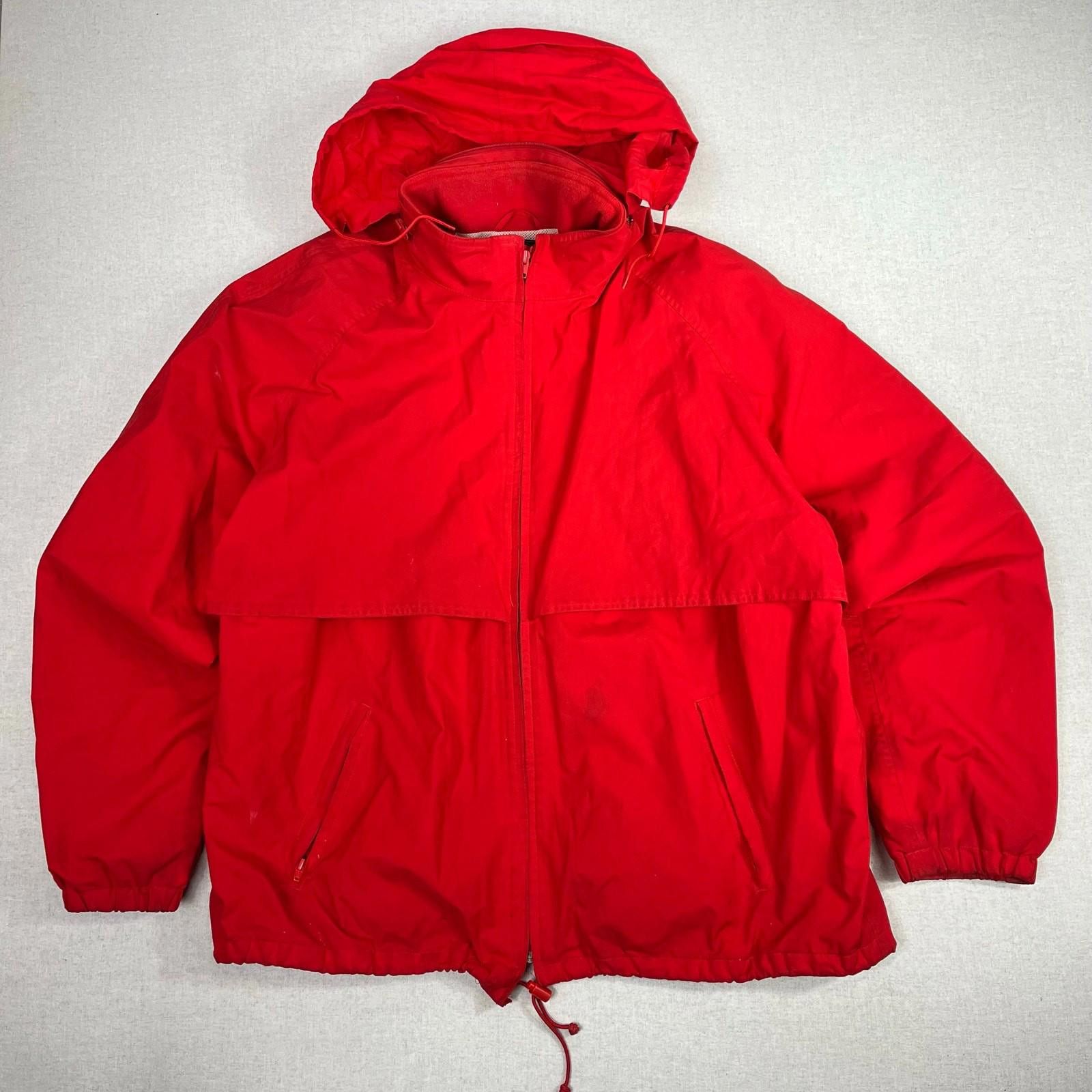 Eddie Bauer Vintage Red Goretex Shell Eddie Bauer Jacket Rain XL 90s Size US XL / EU 56 / 4 - 1 Thumbnail