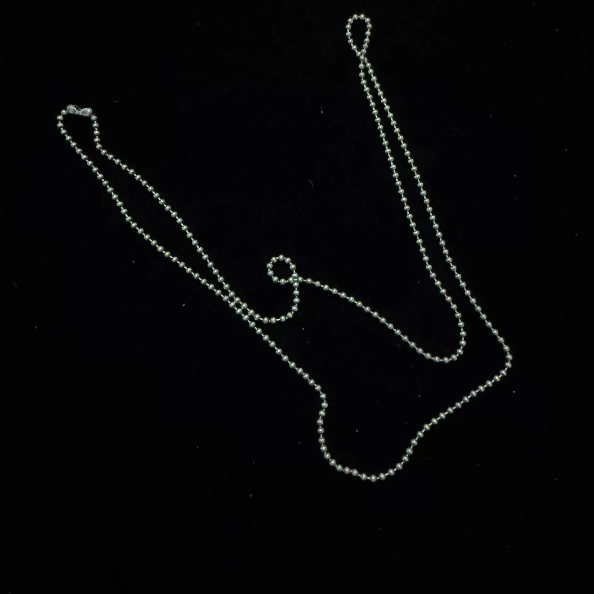 Chrome Hearts Chrome Hearts Beaded Chain Necklace 75cm Size ONE SIZE - 1 Thumbnail