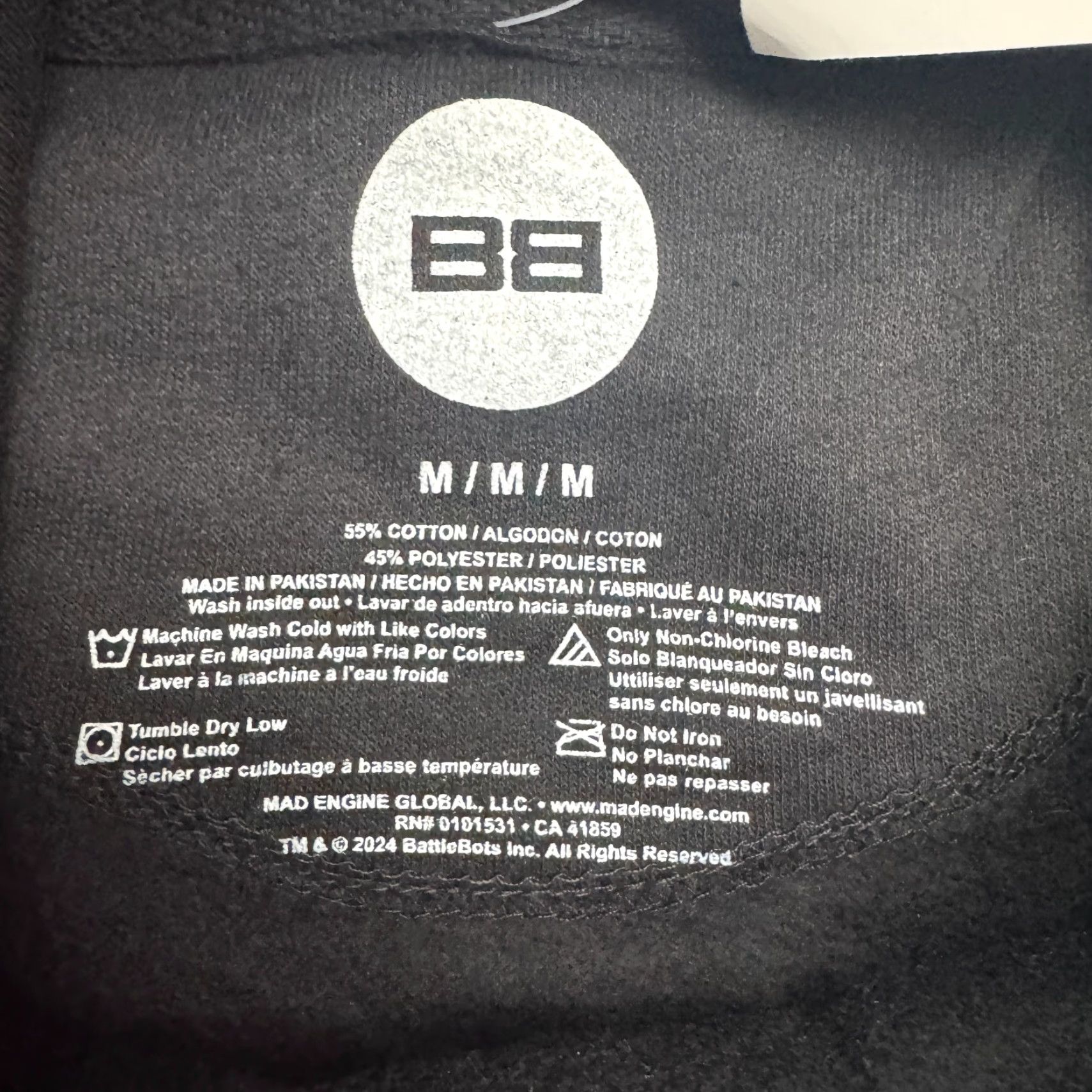 Olive BattleBots Mens Pullover Hoodie Black Logo Sweatshirt M Size US M / EU 48-50 / 2 - 7 Thumbnail