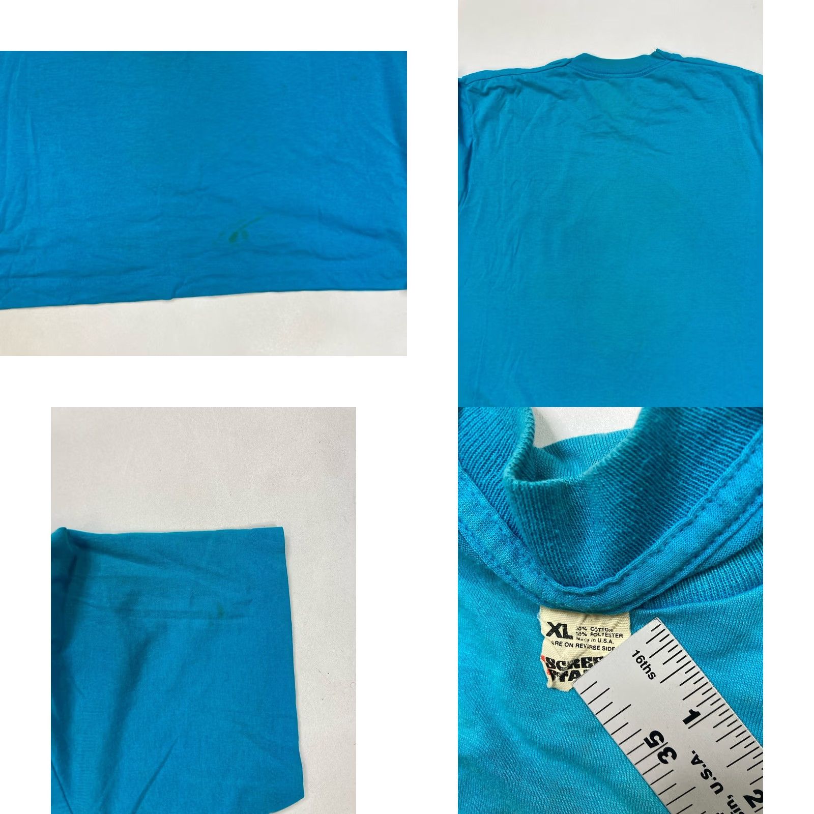 Vintage VINTAGE Screen Stars T-Shirt Florida Beach Club Graphic Crew Neck Short Sleeve XL Blue 90s USA Men Slim Size US XL / EU 56 / 4 - 8 Thumbnail