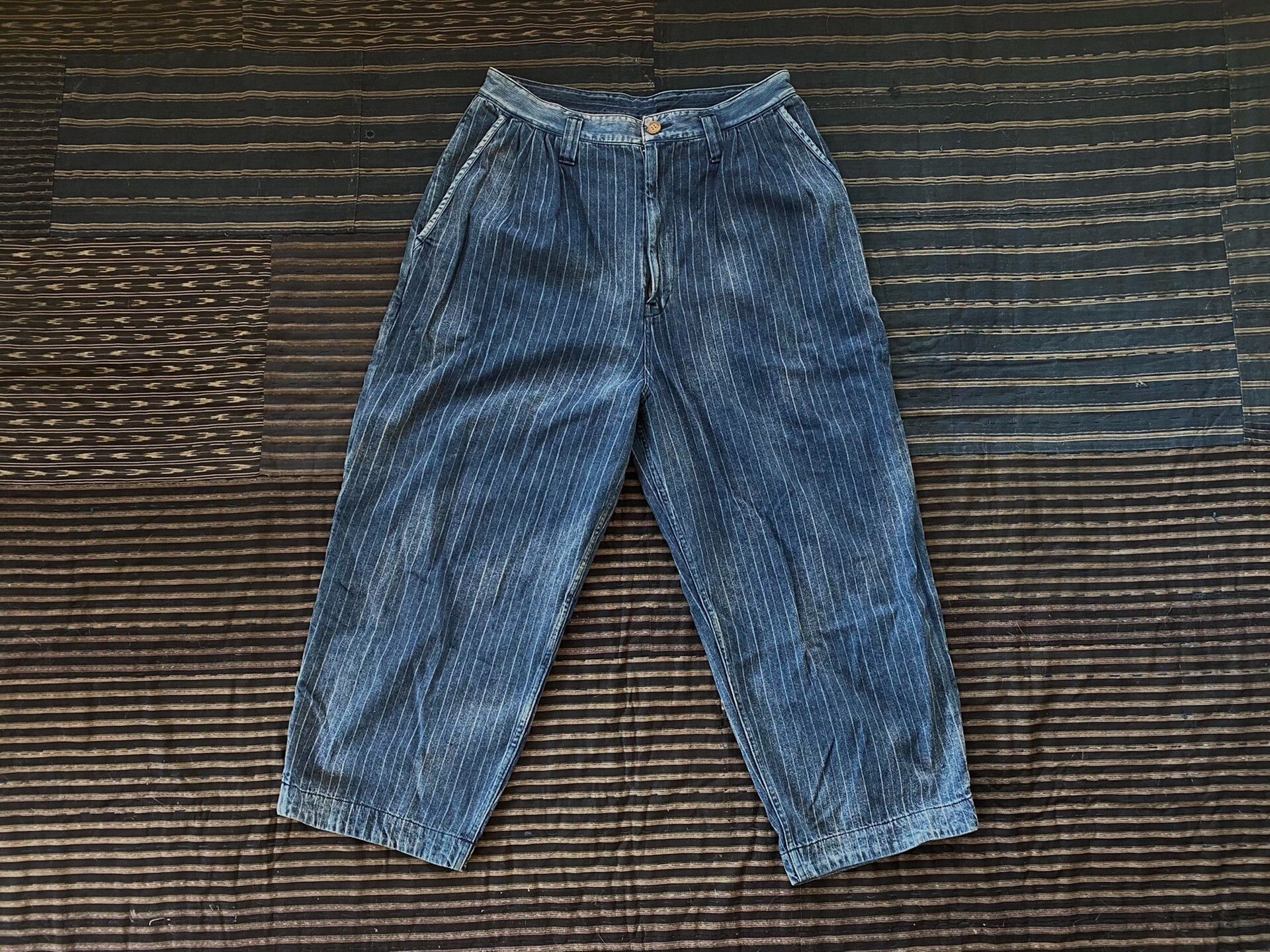 Porter Classic porter classic hawaiian denim pants Size US 34 / EU 50 - 1 Thumbnail