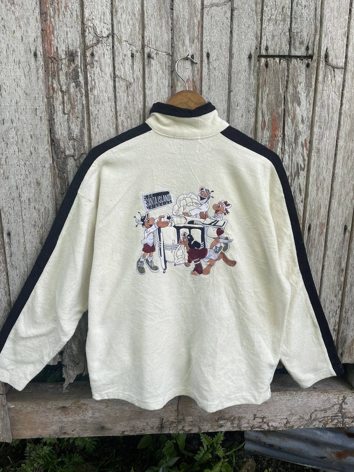 Vintage Cap Santa Sports Club Fleece Jacket