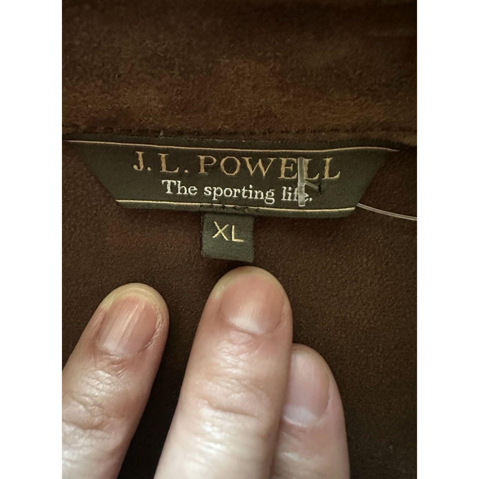 Vintage VINTAGE J.L Powell Brown Suede Leather Button-Up Shirt Jacket Men XL Brown Suede Leather Button-Up Shirt Jacket Men Brown XL 90s Vintage Mens Size US XL / EU 56 / 4 - 4 Thumbnail