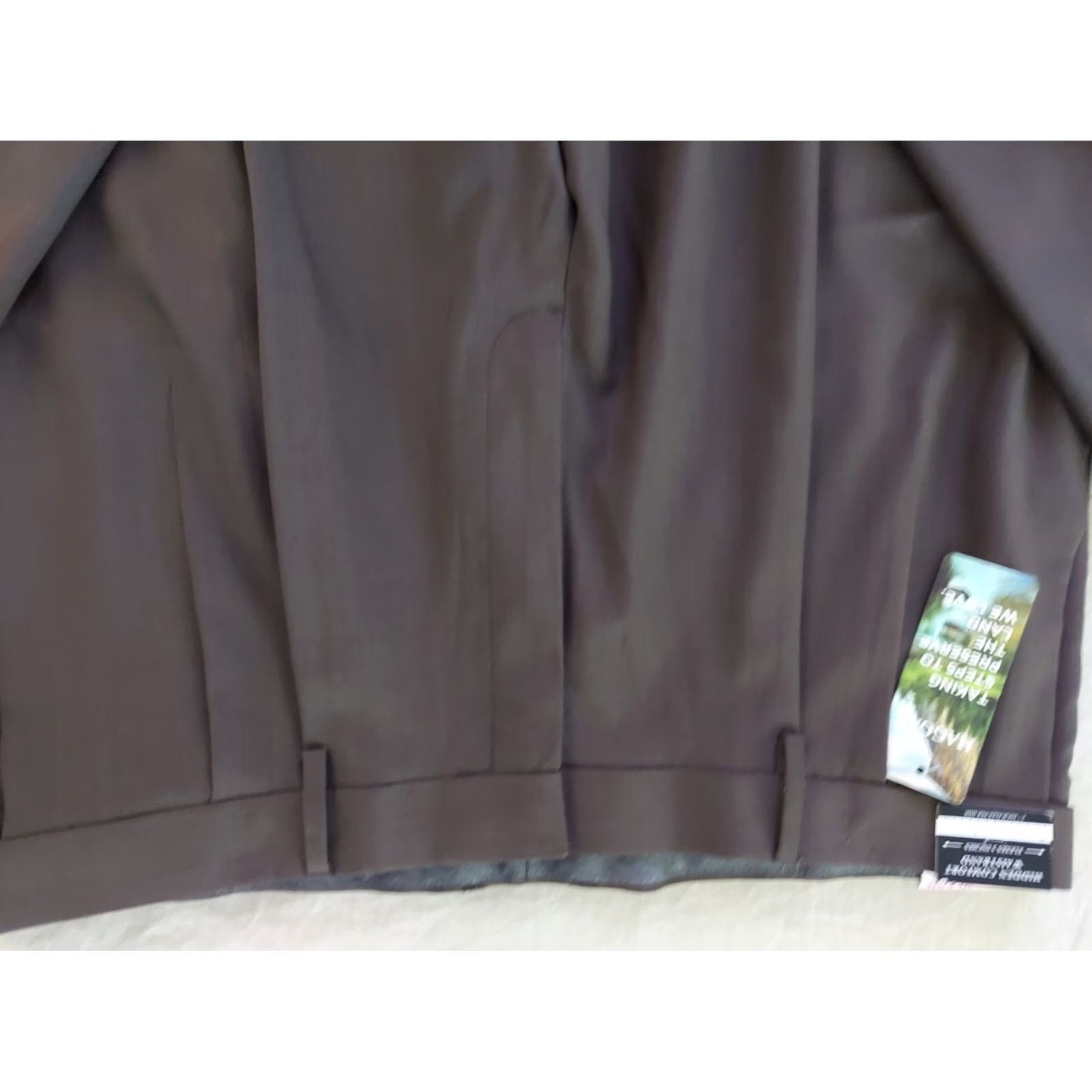 Haggar Mens Haggar Dress Pants 40x32 Brown Slack Chino Khaki Trouser Size US 40 / EU 56 - 5 Thumbnail