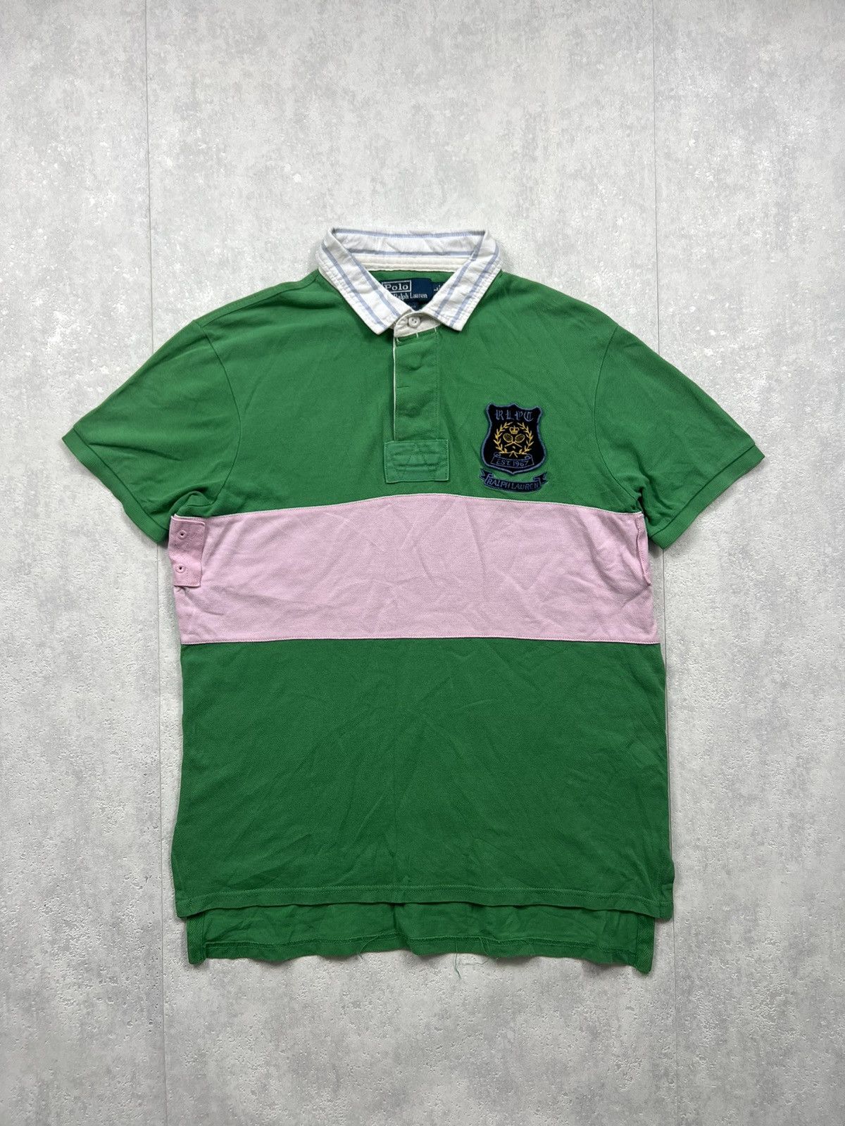 Polo Ralph Lauren 00's POLO RALPH LAUREN RUGBY OLD MONEY Y2K T-SHIRT Size US L / EU 52-54 / 3 - 1 Thumbnail