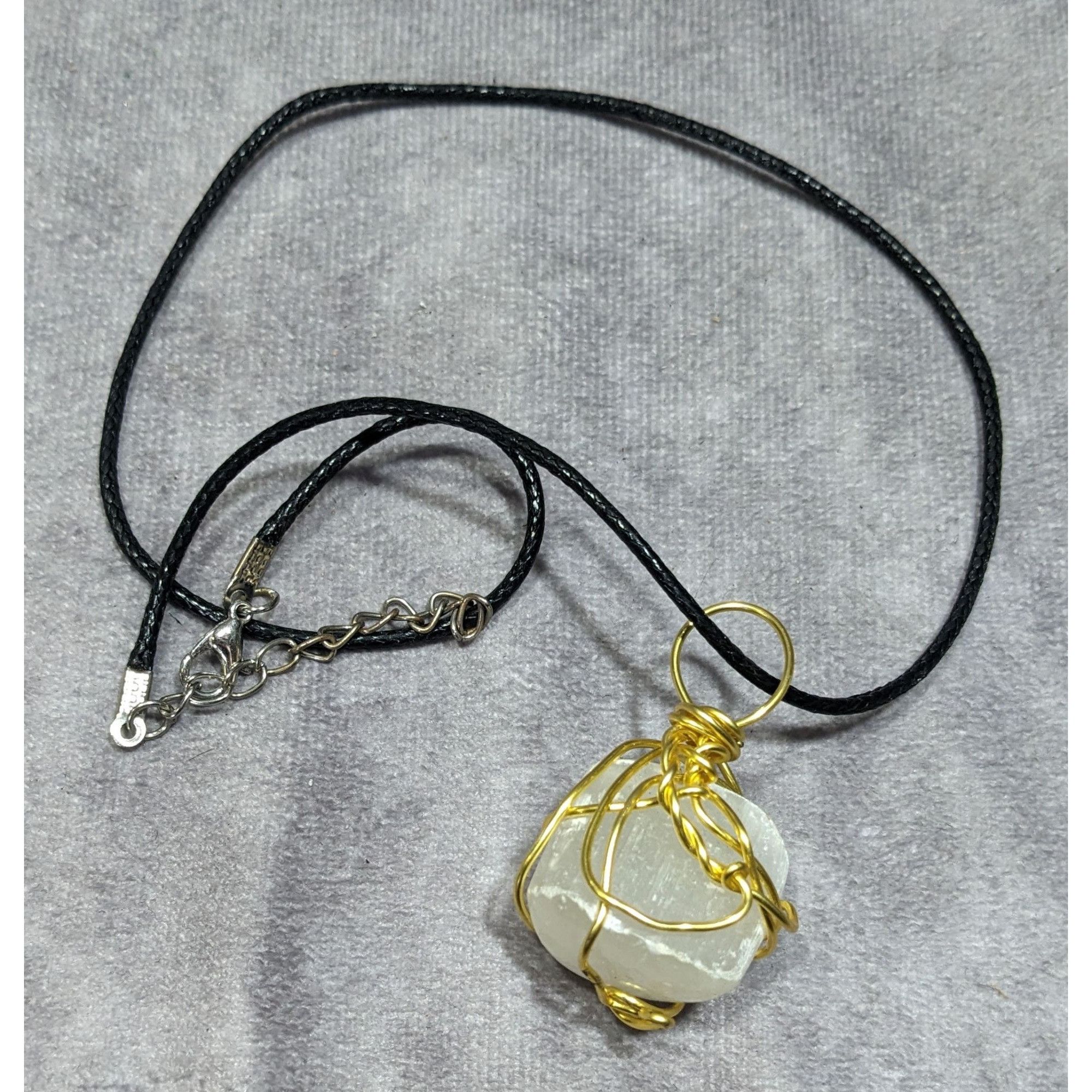 Other Handmade Wire Wrapped Raw Stone Pendant Necklace Size ONE SIZE - 5 Thumbnail