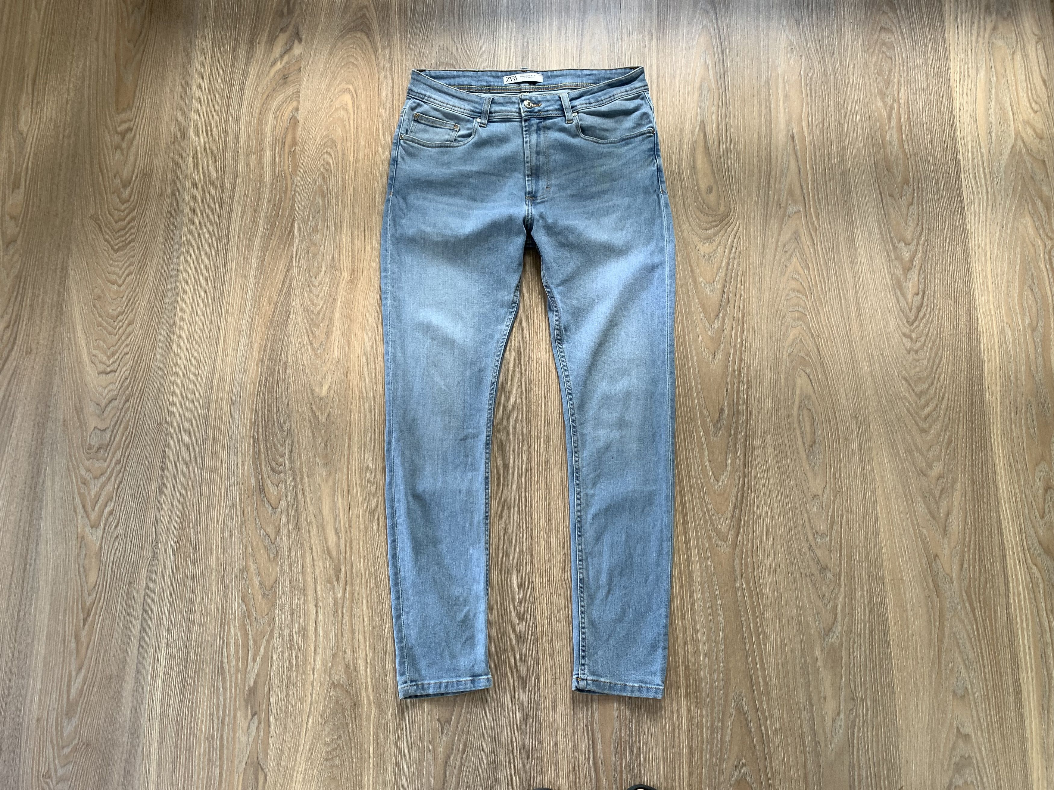 Zara Zara Man Light Blue Stretch Jeans Size US 34 / EU 50 - 1 Thumbnail
