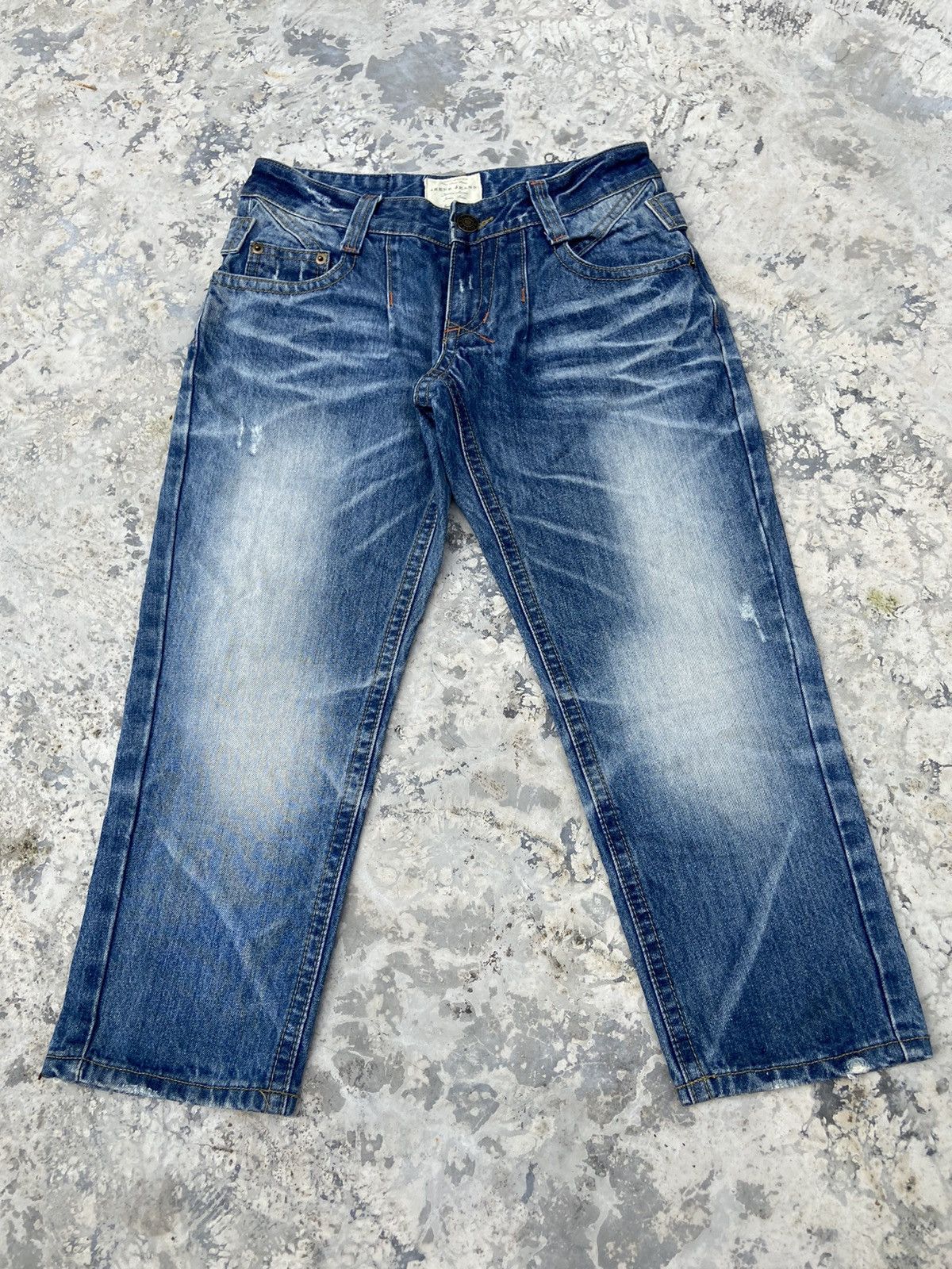 If Six Was Nine × Le Grande Bleu (L.G.B.) × Vintage Irene short denim pants below the knee Size 27" / US 4 / IT 40 - 2 Thumbnail