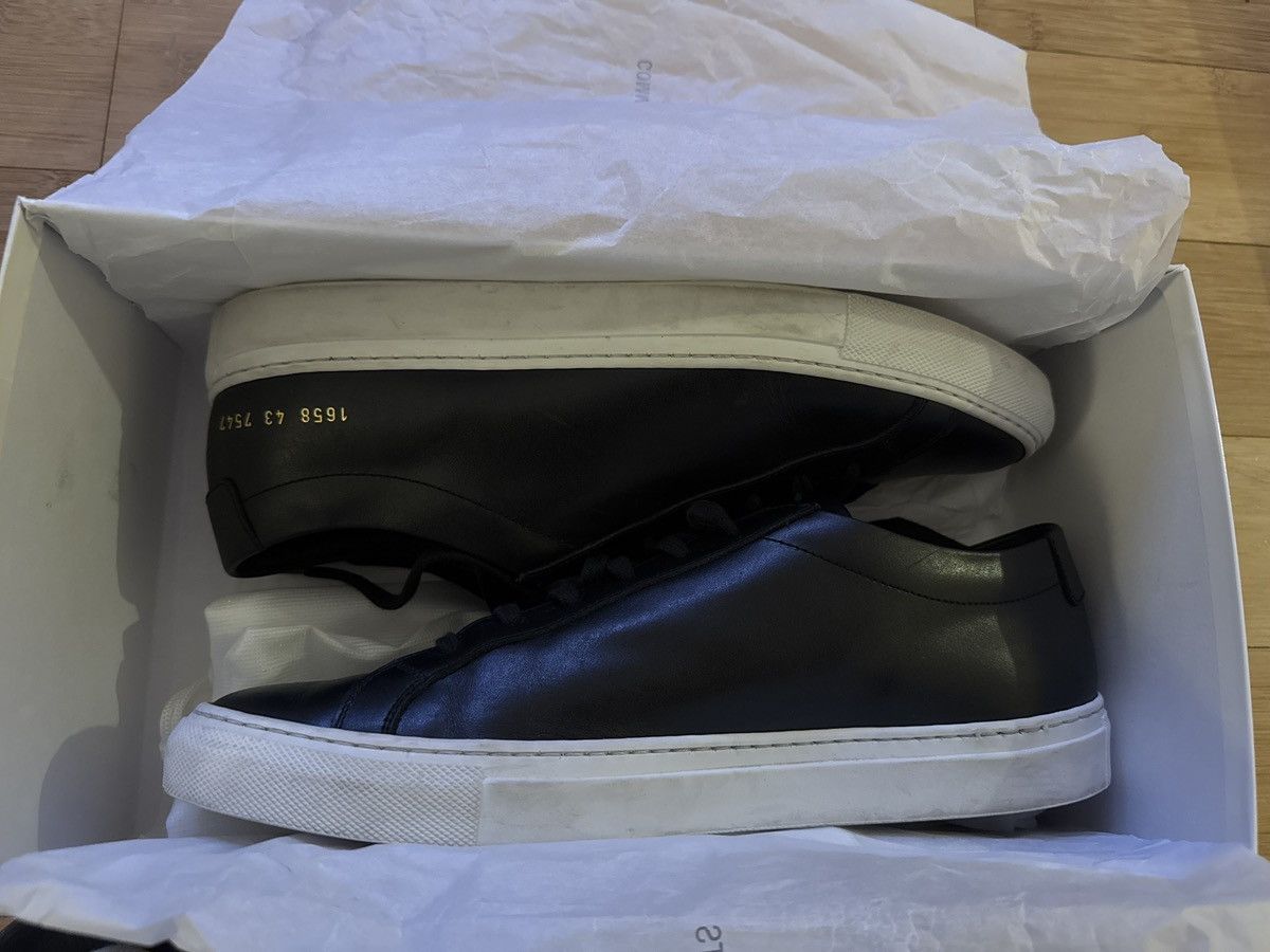 Common Projects Common Projects Achilles Low - black/white size 43 Size US 10 / EU 43 - 5 Thumbnail