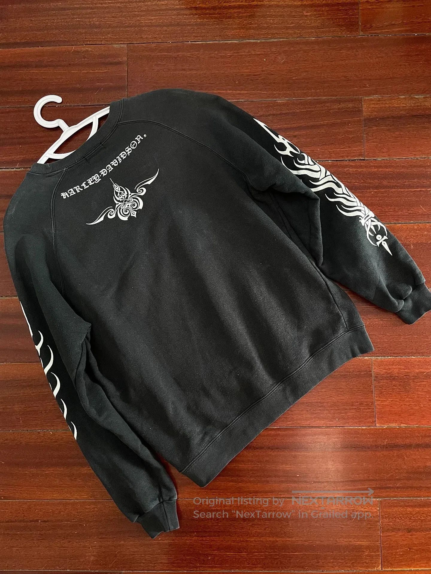 Vintage Vintage 90s Harley Davidson Sunfade Hoodie. Size US M / EU 48-50 / 2 - 2 Thumbnail