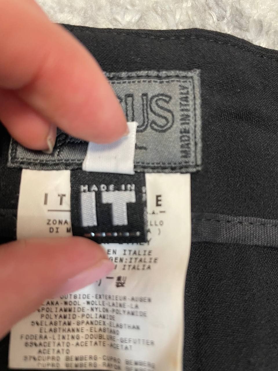 Versace Versus Versace Black Wool Trousers Pants Made in Italy Size US 30 / EU 46 - 12 Thumbnail