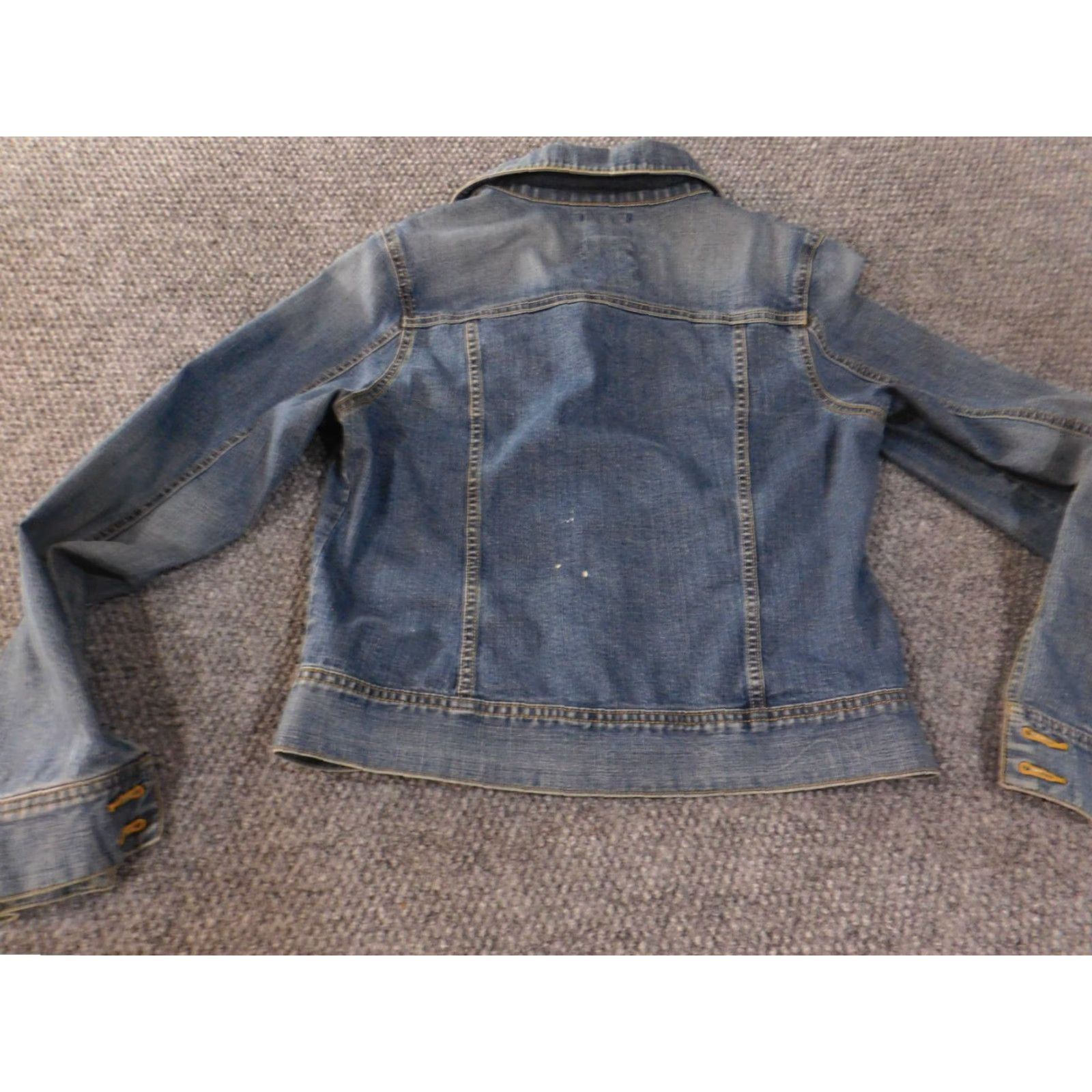 Old Navy Old Navy Jacket Womens Small Blue Denim Stretch Button Trucker Classic Casual Spring Fall Womens Size S / US 4 / IT 40 - 7 Thumbnail