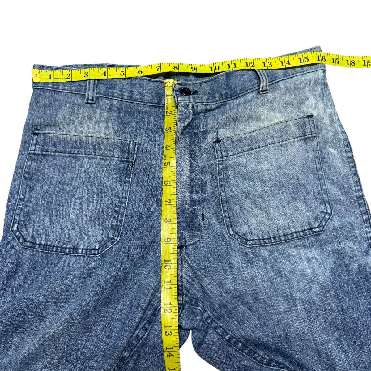 Vintage Vintage 80s US Navy Seafarer Denim Flare Pant Distressed Size US 32 / EU 48 - 17 Thumbnail