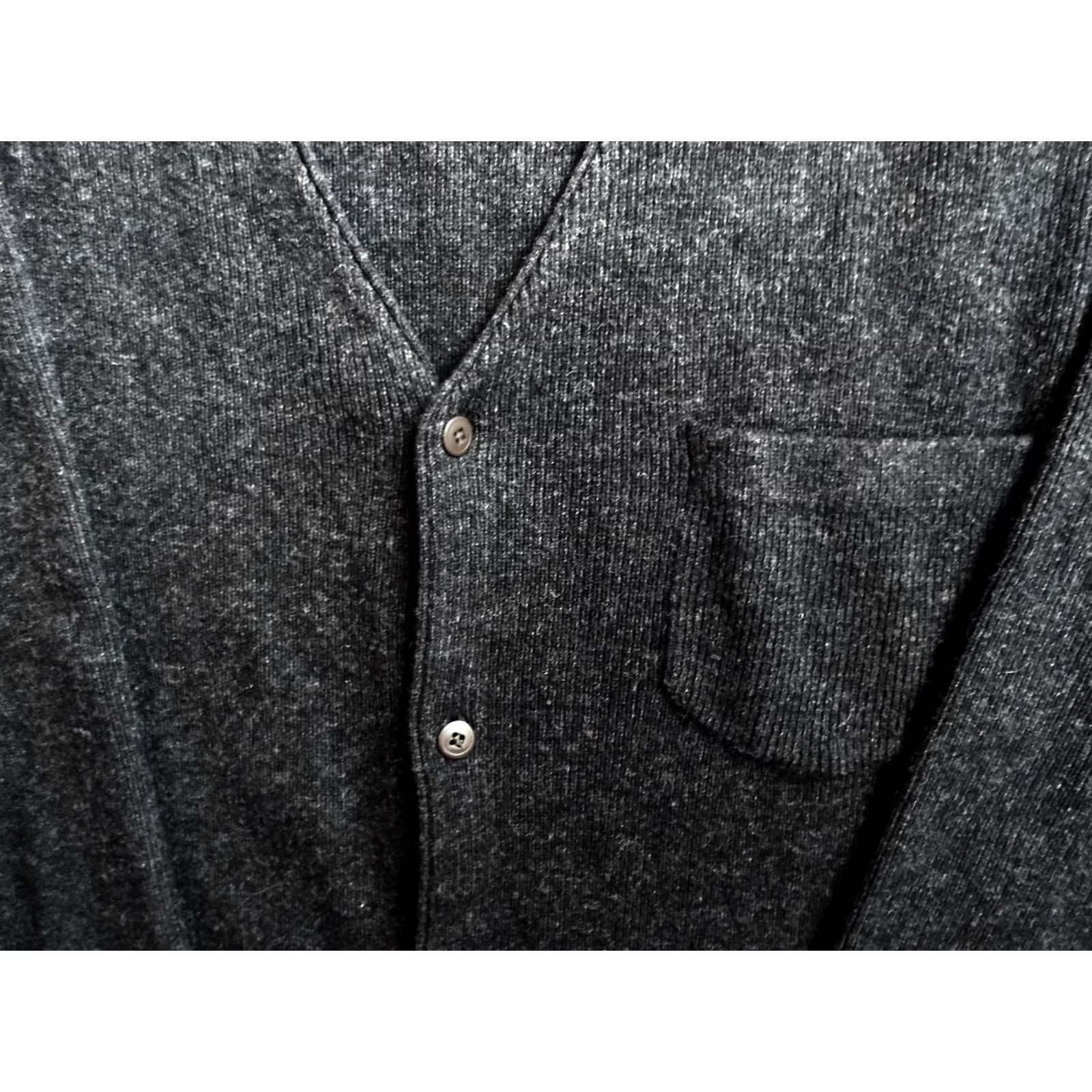 Eddie Bauer Eddie Bauer Cardigan Sweater Gray M 100% Wool Men's Medium Ribbed Pocket Size US M / EU 48-50 / 2 - 4 Thumbnail