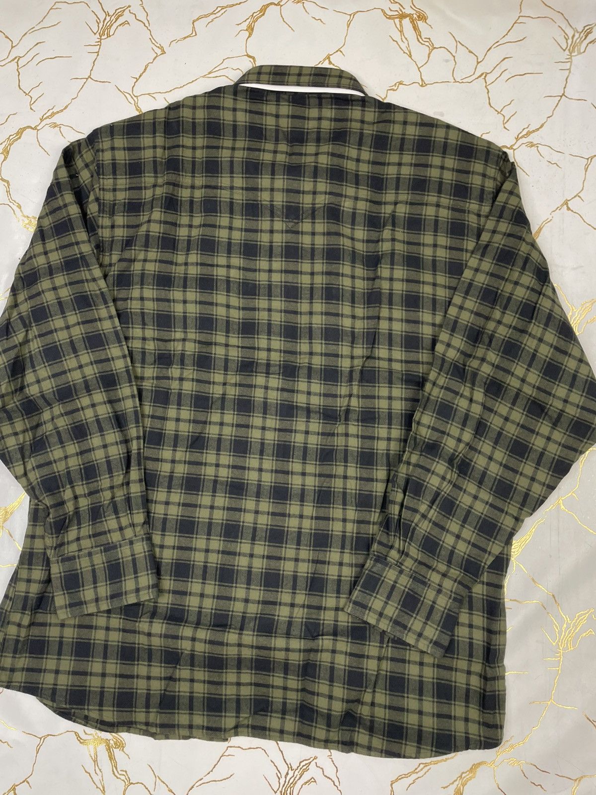 Other New Schaefer Green Black Pioneer Flannel Button Up Large LT Size US L / EU 52-54 / 3 - 6 Thumbnail