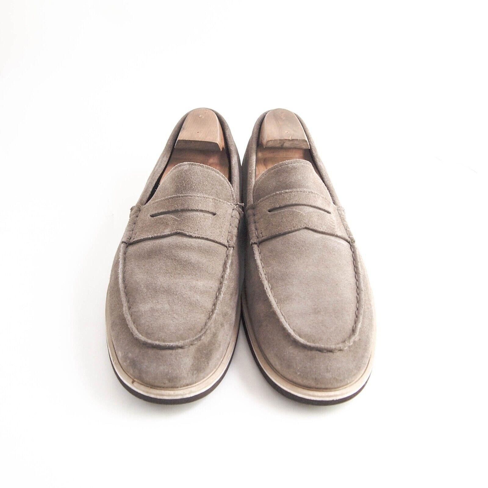 Hogan Hogan Penny Loafers Gray Suede Mens US 11.5 EU 44.5 Size US 11.5 / EU 44-45 - 3 Thumbnail