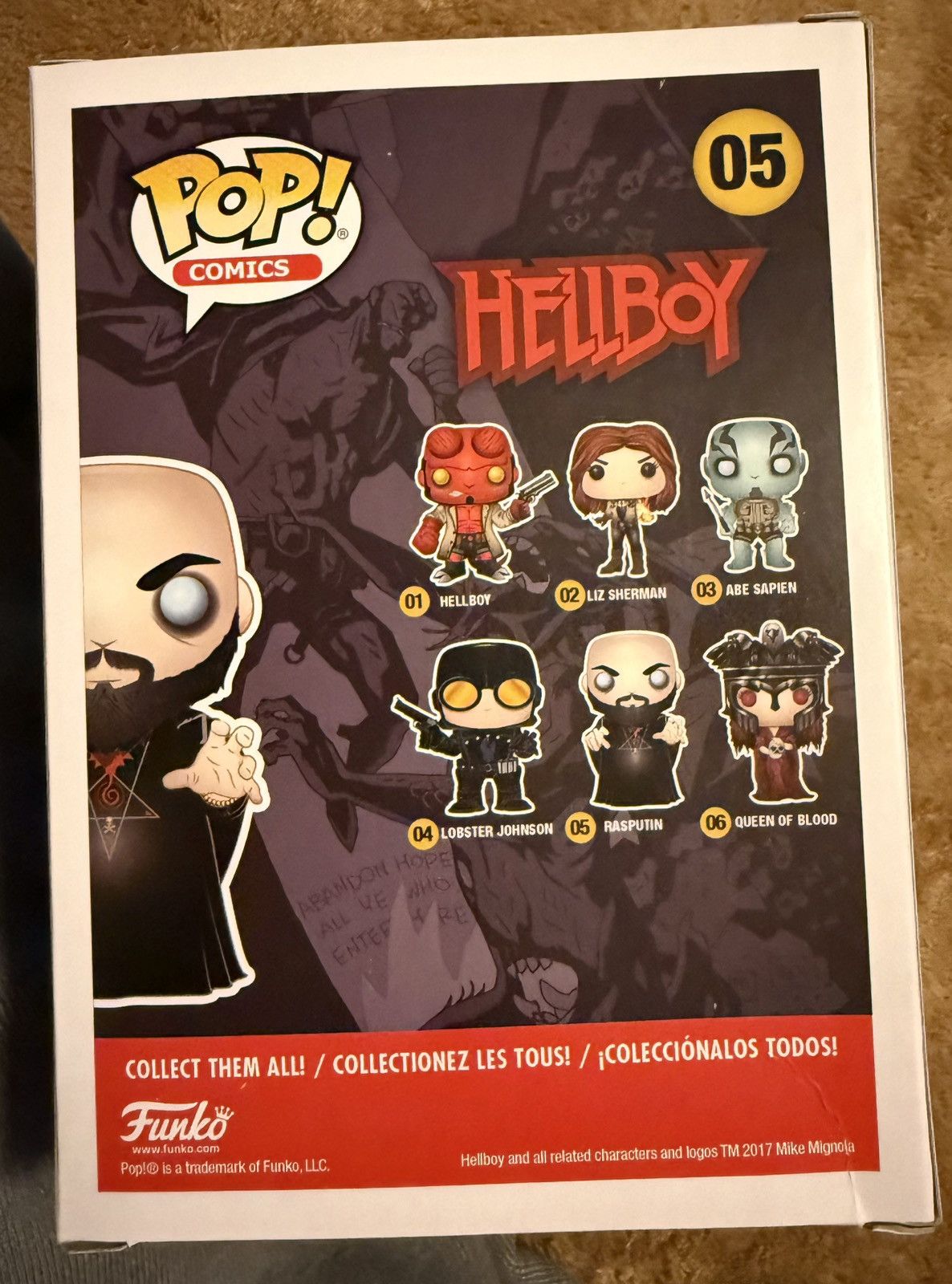 POP MART Funko Pop #05 Hellboy Rasputin Pop Comics, New in Box! Size ONE SIZE - 3 Thumbnail