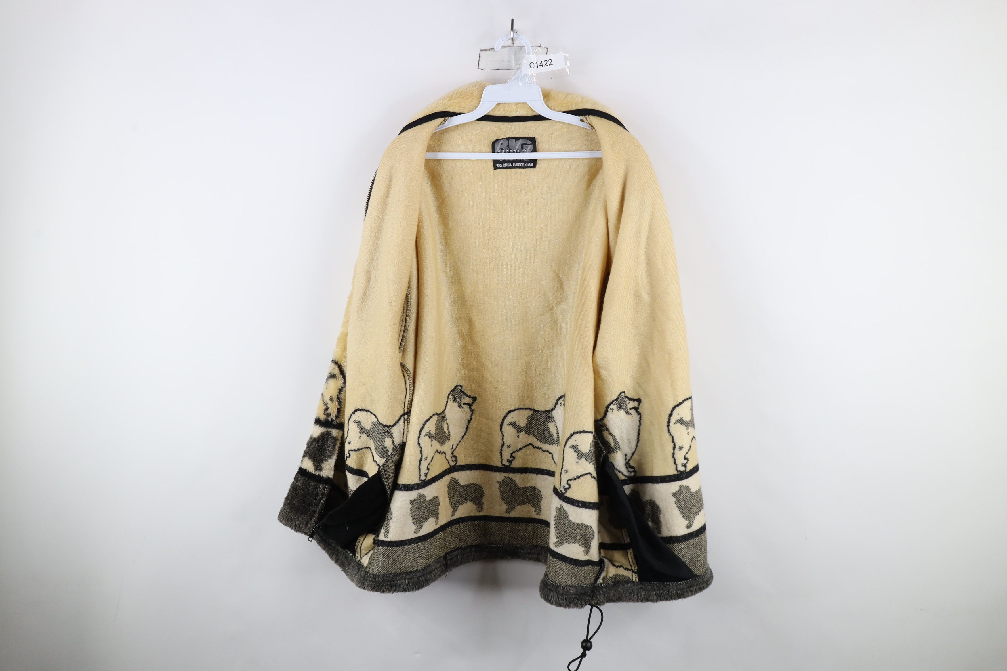 Vintage Vintage 90s Y2K Streetwear Over Print Full Zip Fleece Jacket Size XXL / US 16-18 / IT 52-54 - 9 Thumbnail