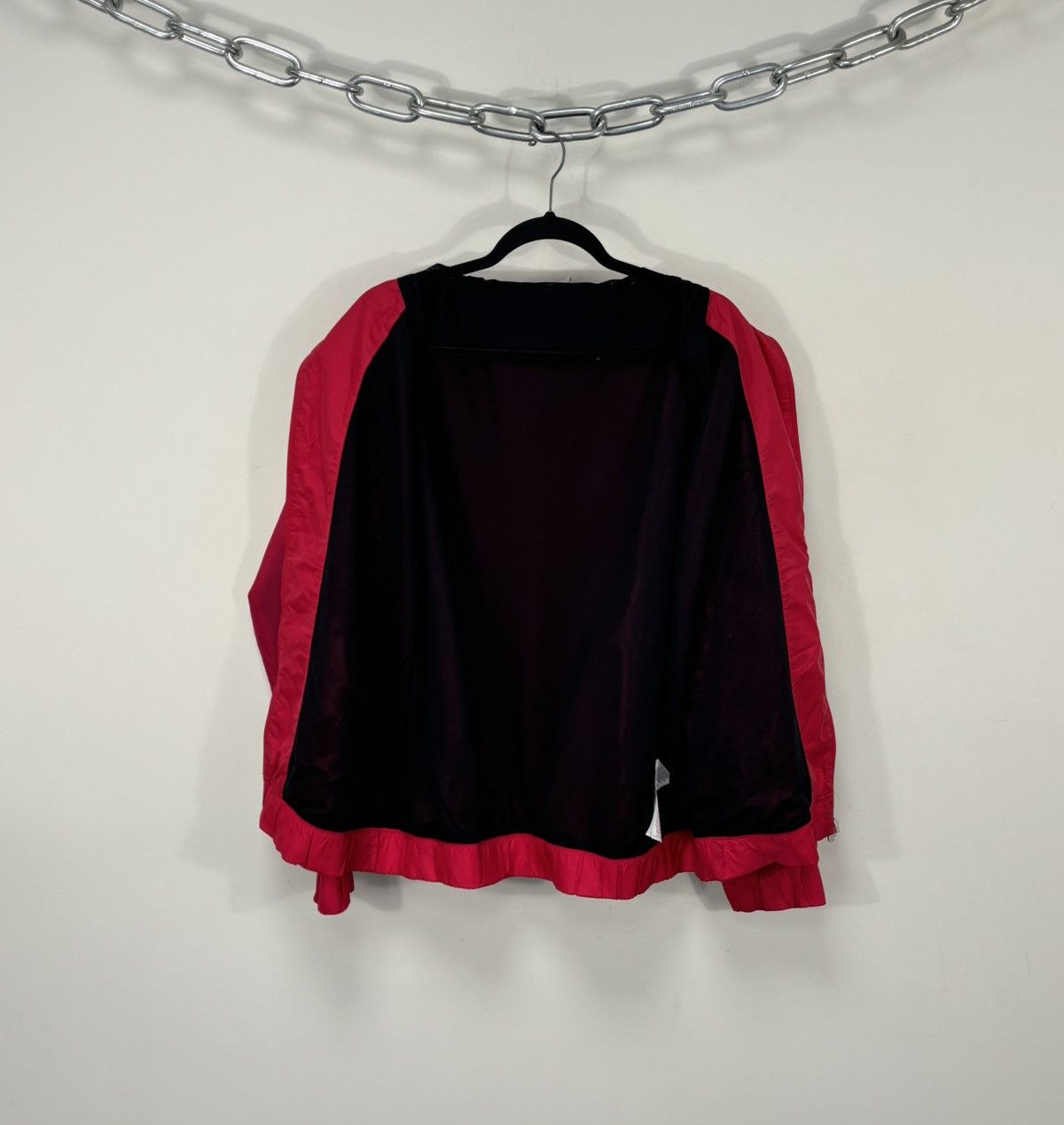 Nike Vintage Nike Y2K Retro Burgundy Full Zip Nylon Track Jacket Size US L / EU 52-54 / 3 - 2 Thumbnail