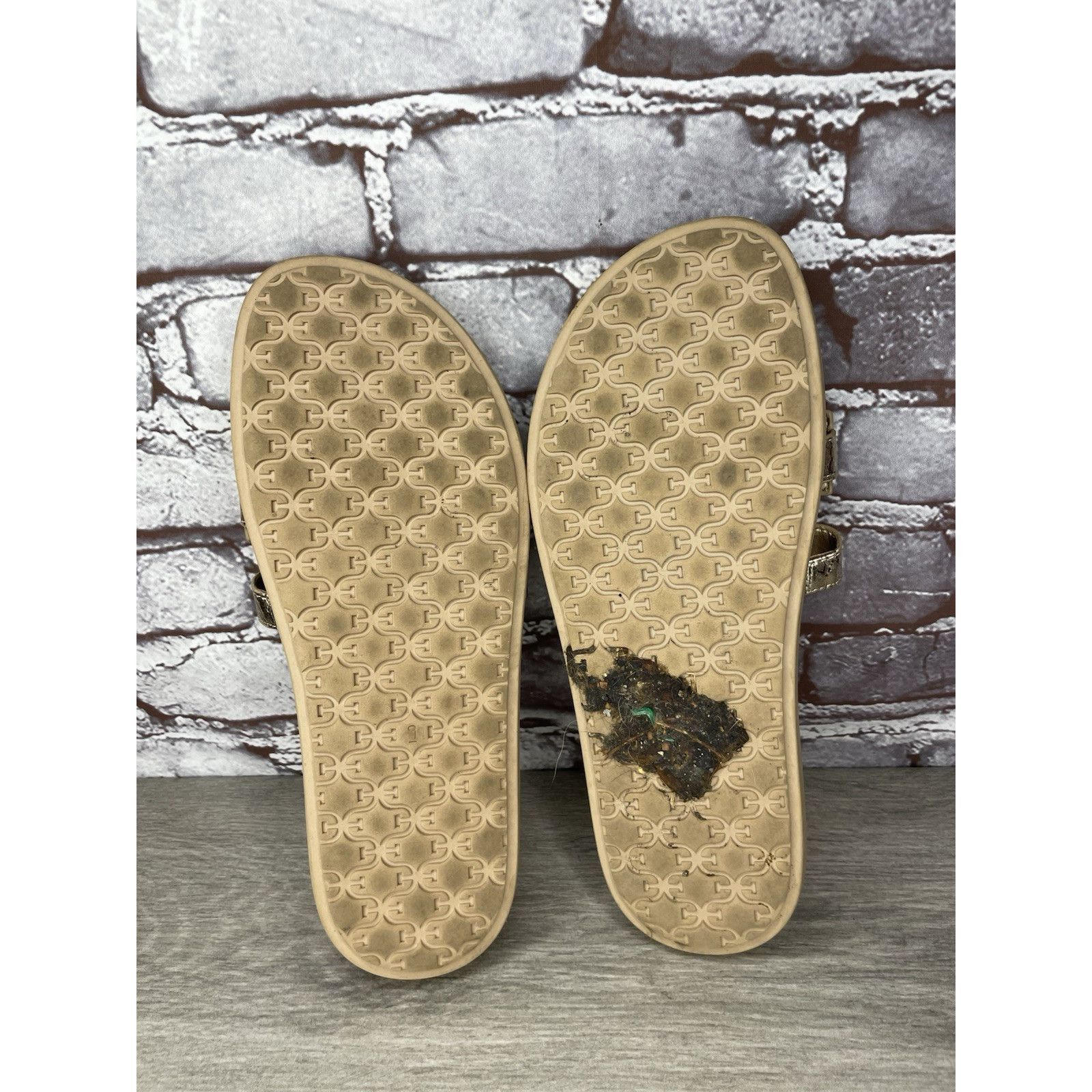 Sam Edelman Sam Edelman Valeri Metallic Gold Leather Slides Sandals Wome Size US 9 / IT 39 - 18 Thumbnail