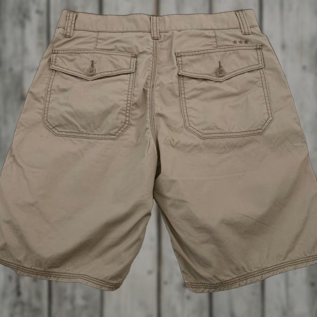 John Varvatos John Varvatos USA Shorts Mens 30 Tan Bermuda Chino Zip Closure Pockets Classic Fit Size US 30 / EU 46 - 1 Thumbnail