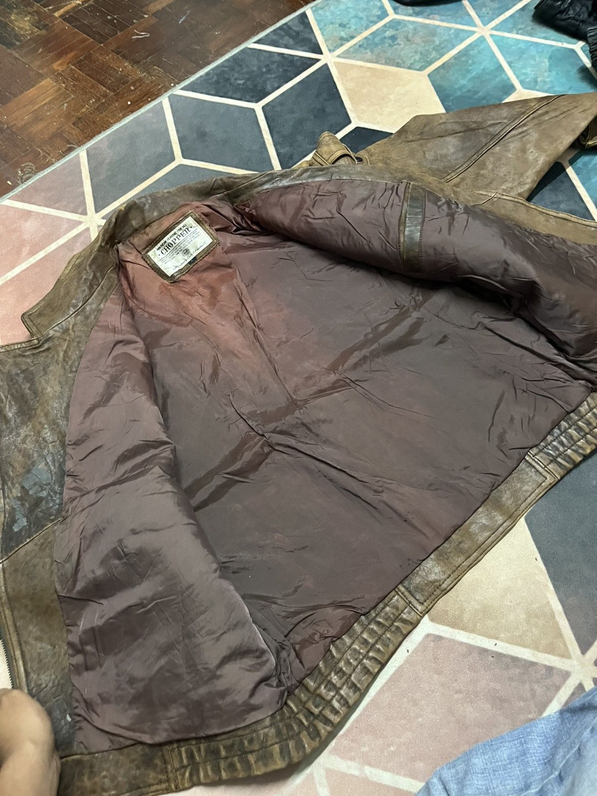 Branded Leather 💥AMERICAN CLASSIC by Cools & Hidemitsu CHOPPER RIDER JACKETS Size US L / EU 52-54 / 3 - 13 Thumbnail