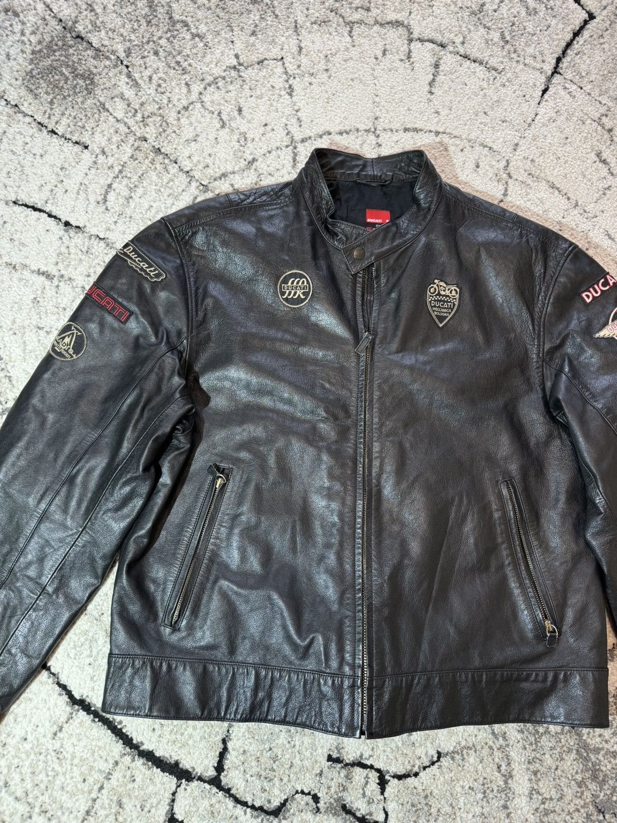 Ducati 2007 Ducati by Dainese Leather Motorcycle Black Jacket 2XL Size US XXL / EU 58 / 5 - 3 Thumbnail