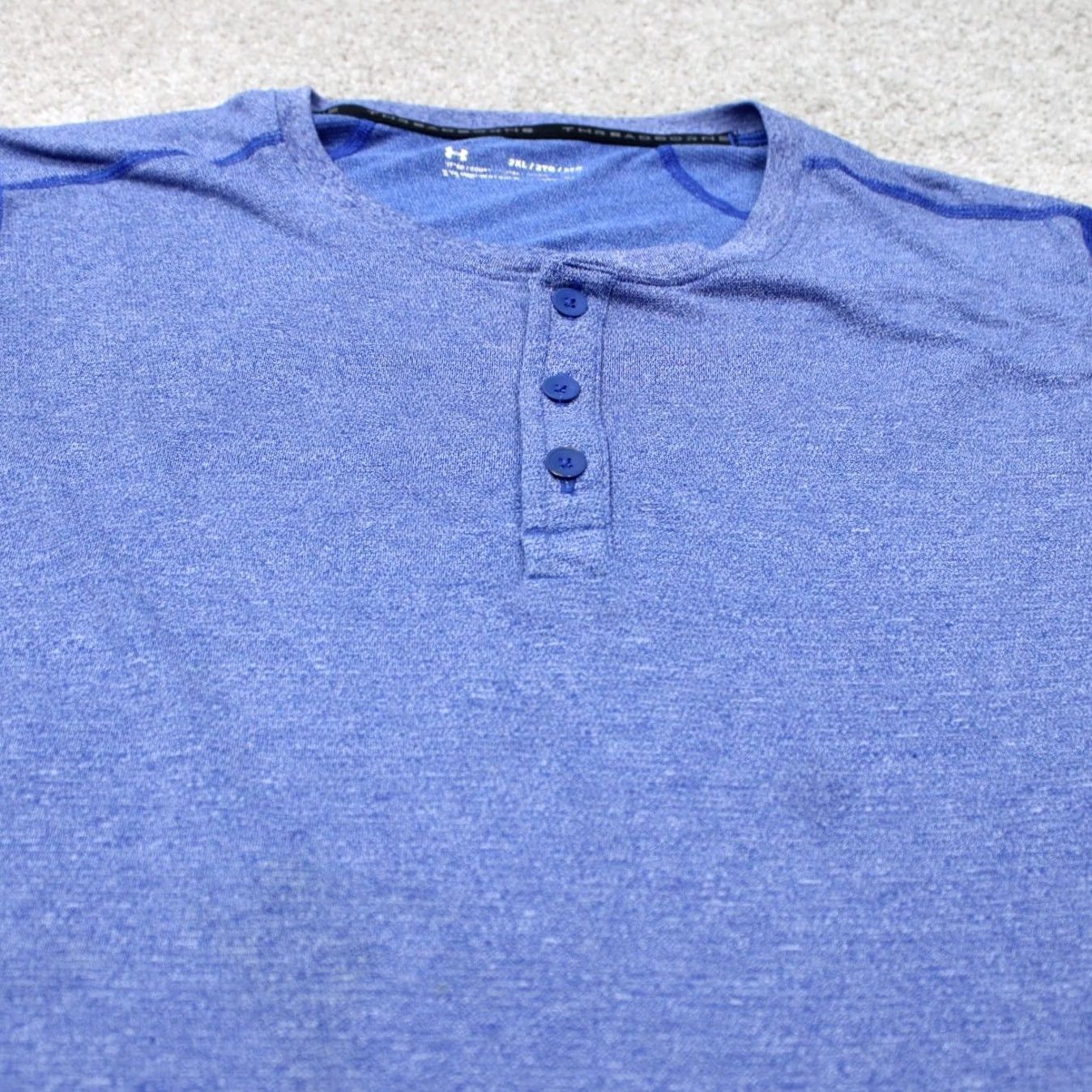 Under Armour Under Armour Threadborne Henley Shirt Men 2XL XXL Blue Long Sleeve Pullover Casual Activewear Brand: Under Armour Threadborne Size US XXL / EU 58 / 5 - 4 Thumbnail