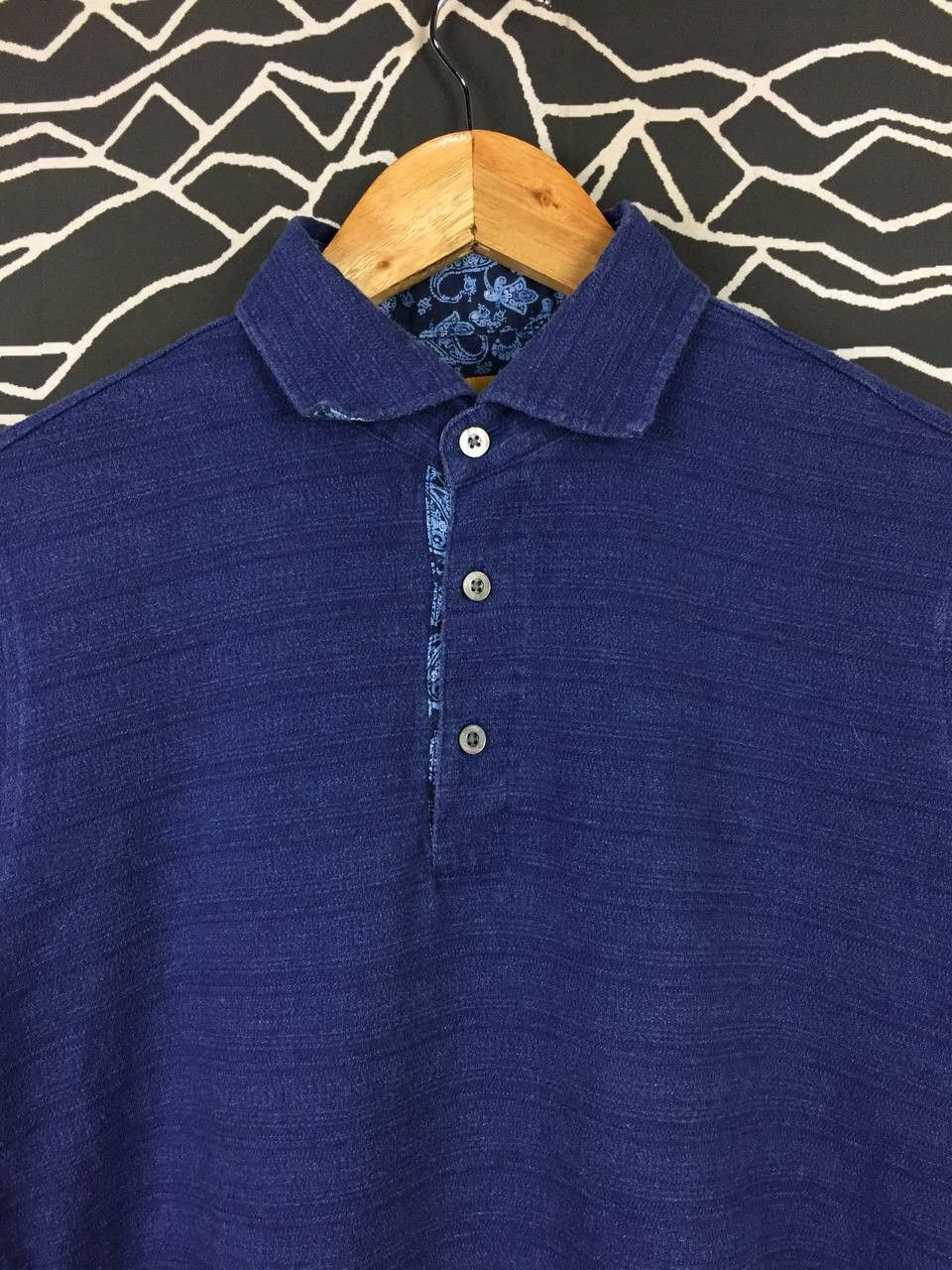 Hickey Freeman Hickey Freeman New York Paisley Contrast Polo Shirt Size US M / EU 48-50 / 2 - 3 Thumbnail