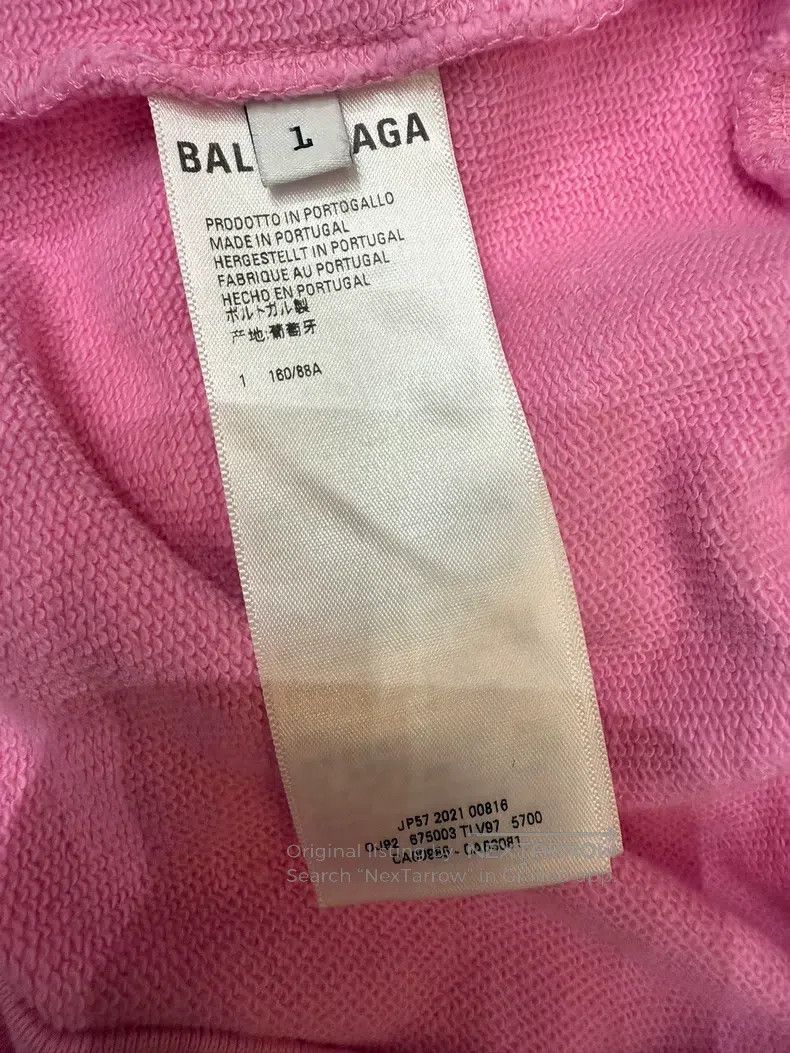 Balenciaga Balenciaga Pink hooded sweatshirt Size US S / EU 44-46 / 1 - 5 Thumbnail