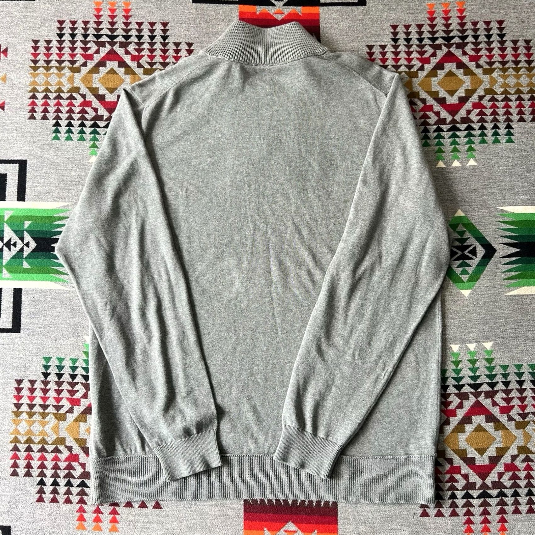 Vintage Porsche Sweater Mens 2XL Gray Herren 1/4 Zip Pullover Embroidered B9 Size US XXL / EU 58 / 5 - 2 Thumbnail