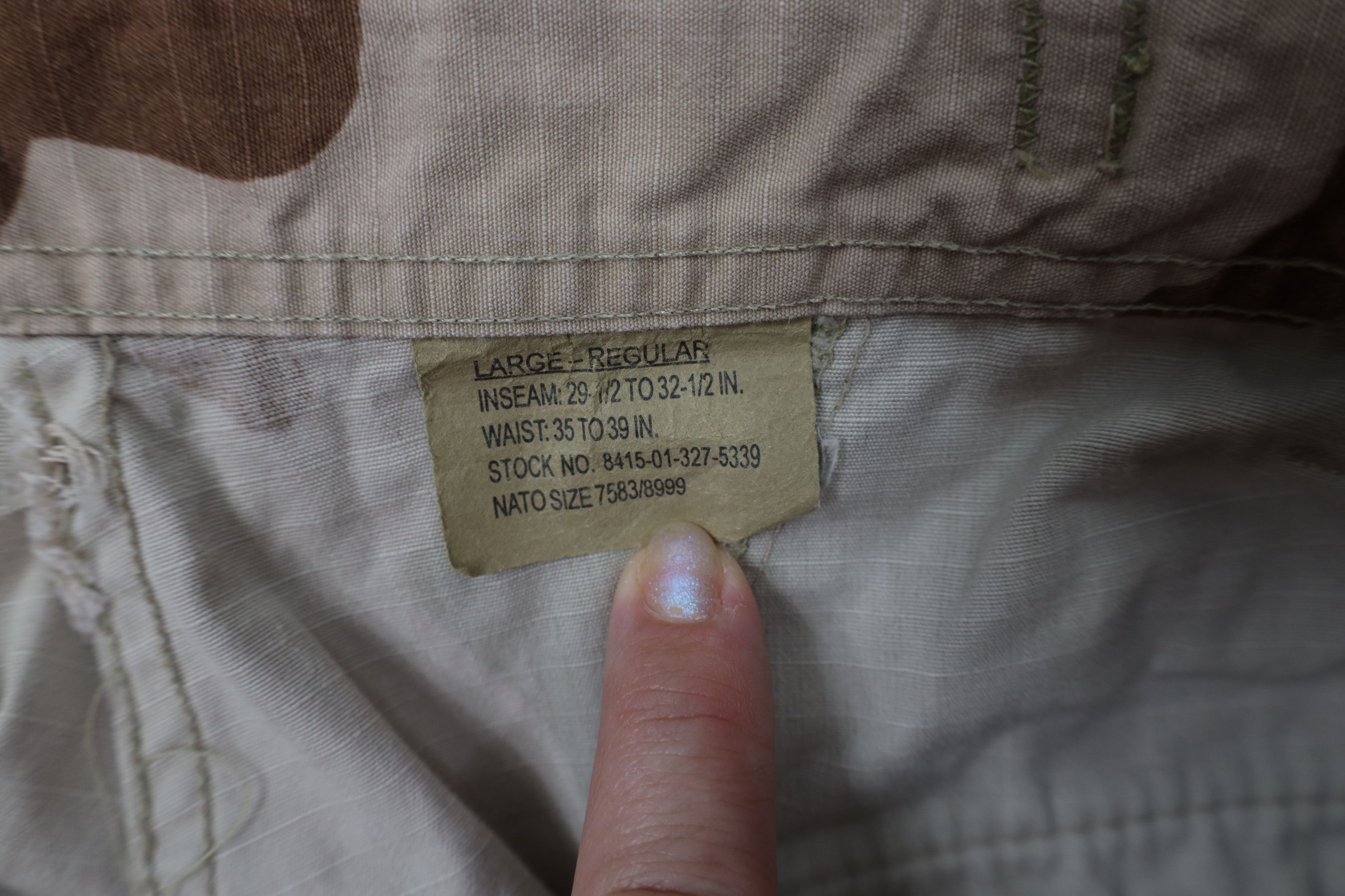 Vintage Vintage Y2K 2002 USGI Camouflage Combat Cargo Pants Ripstop Size US 36 / EU 52 - 9 Thumbnail
