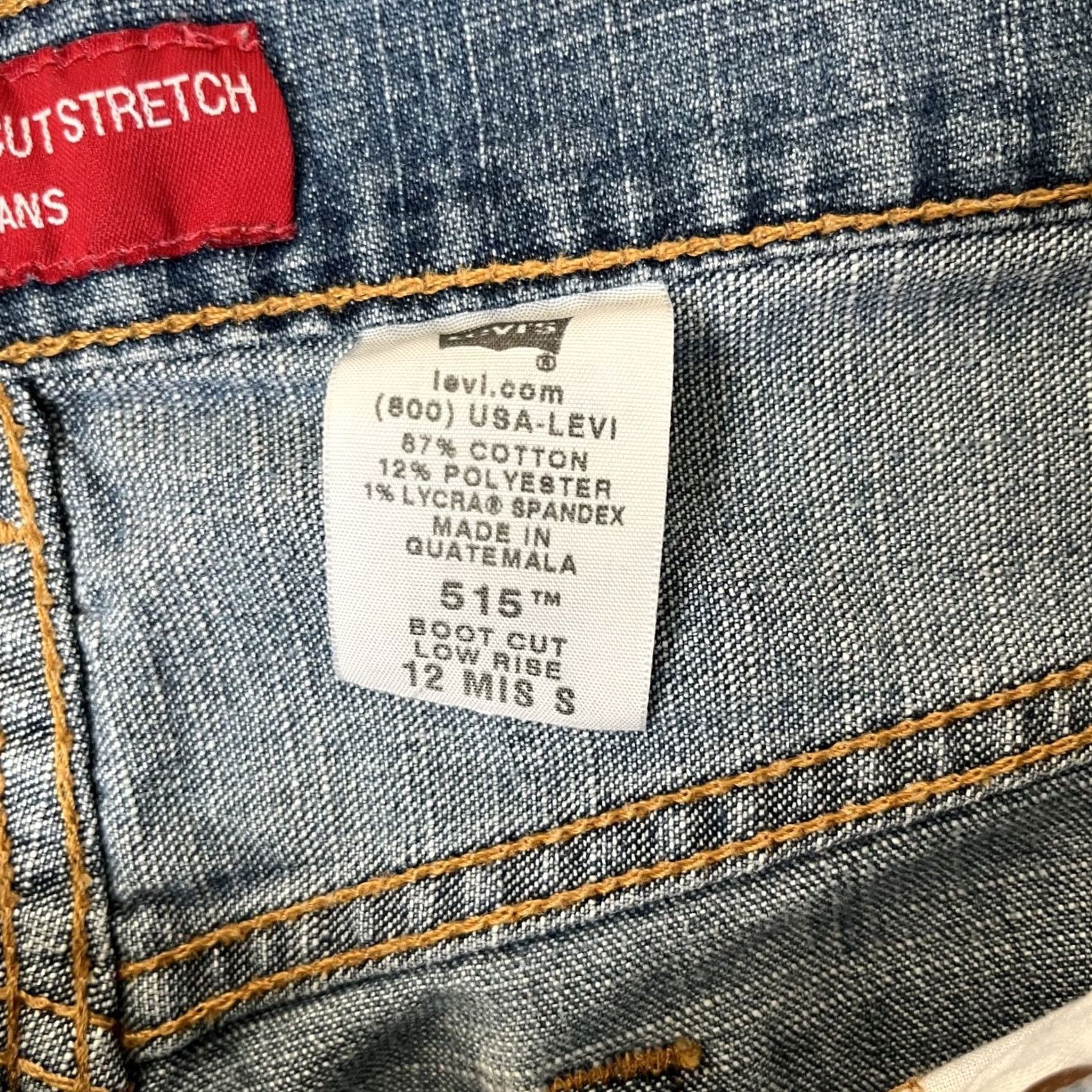 Levi's VINTAGE Levi's 515 Boot Cut Jeans Women Size 12 Denim Blue 30 In Inseam 5-Pocket Western Cowboy Y2K Mens Girls Ladies Womens Size 34" / US 12 / IT 48 - 5 Thumbnail