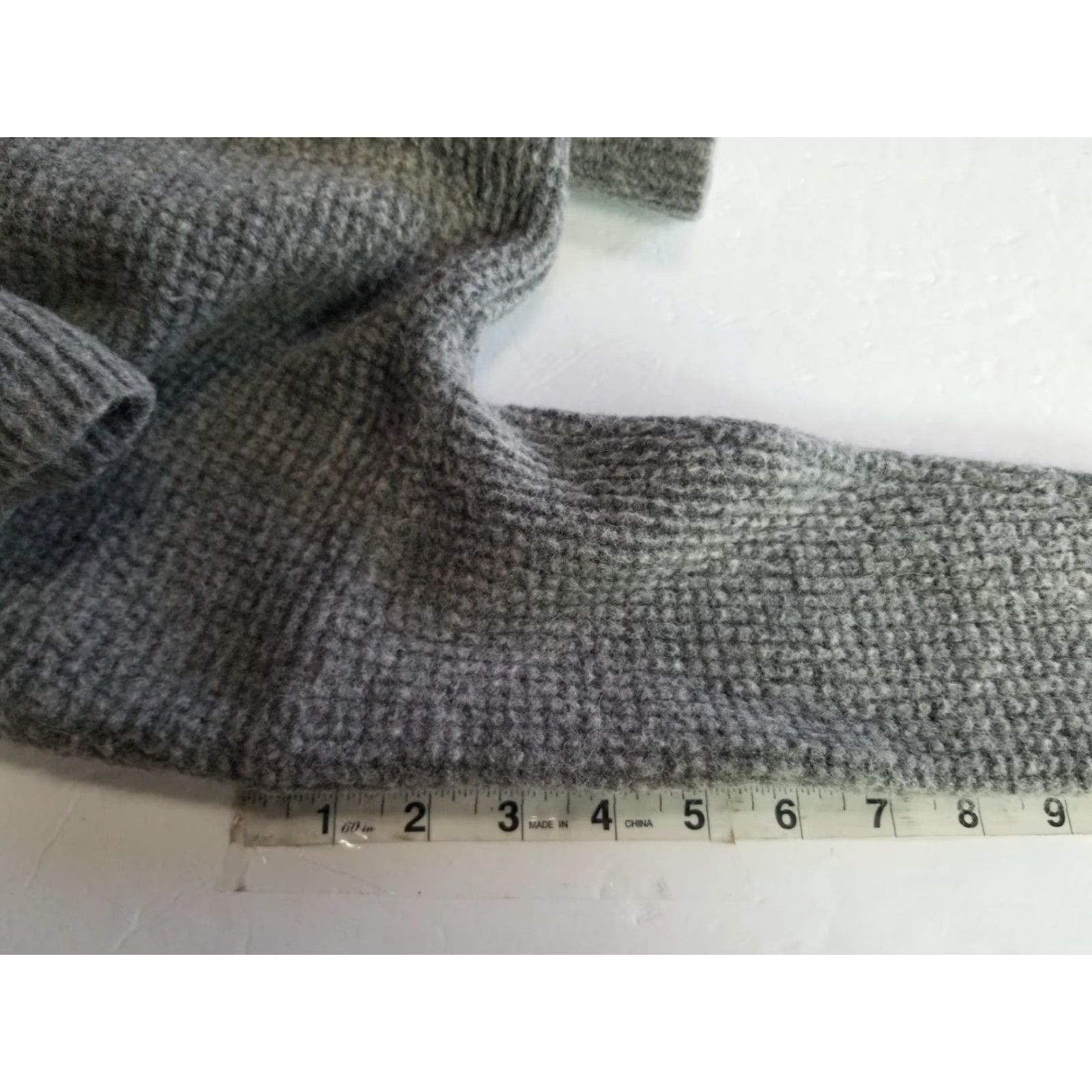 Madewell Madewell Sweater Womens S Gray Knit Mock Neck Merino Wool Blend Pullover Long Sleeve Casual Fall Winter Womens Size S / US 4 / IT 40 - 7 Thumbnail