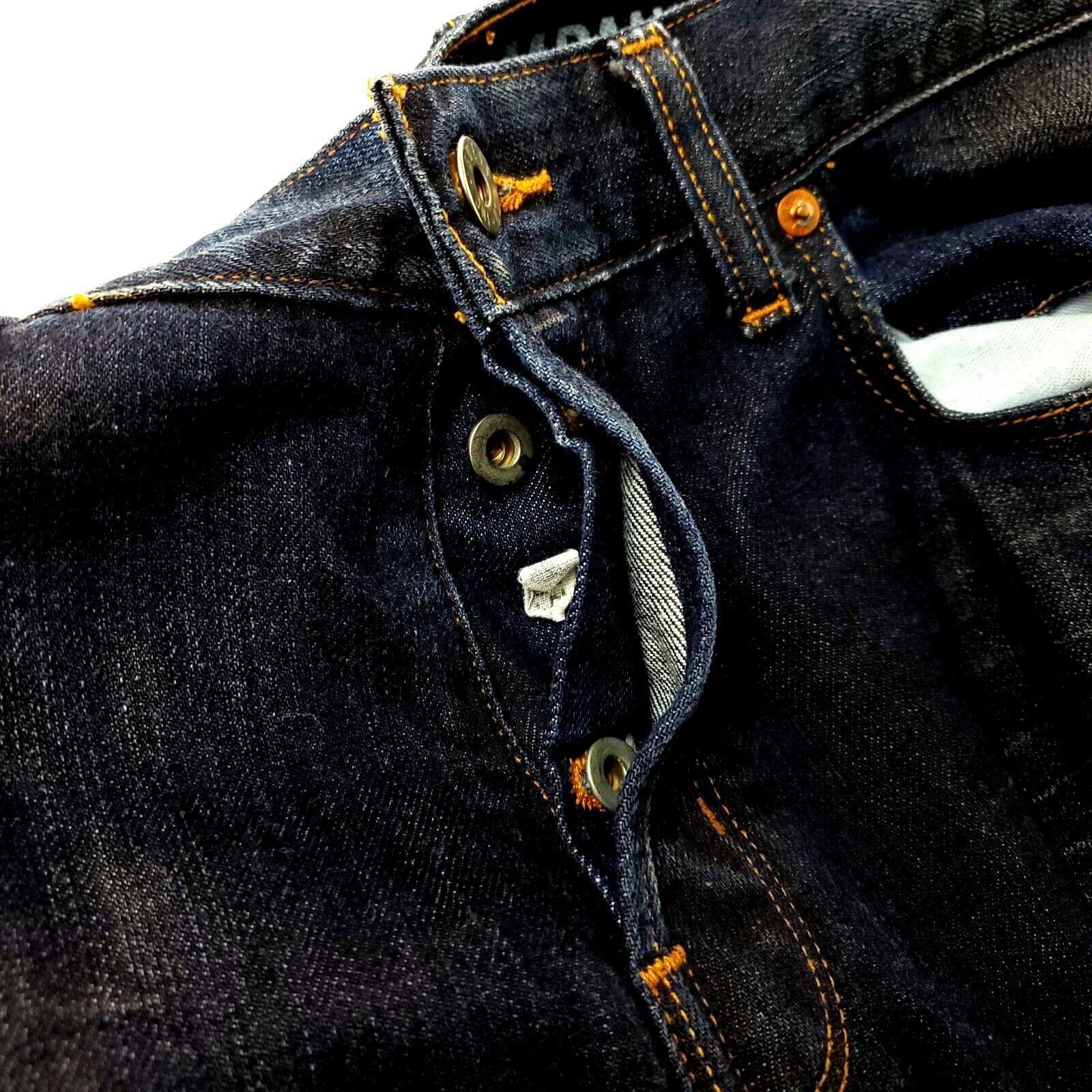 Guess Guess Cotton Denim Jeans 34/26 Dark Blue Natural Crease Low Size US 34 / EU 50 - 3 Thumbnail