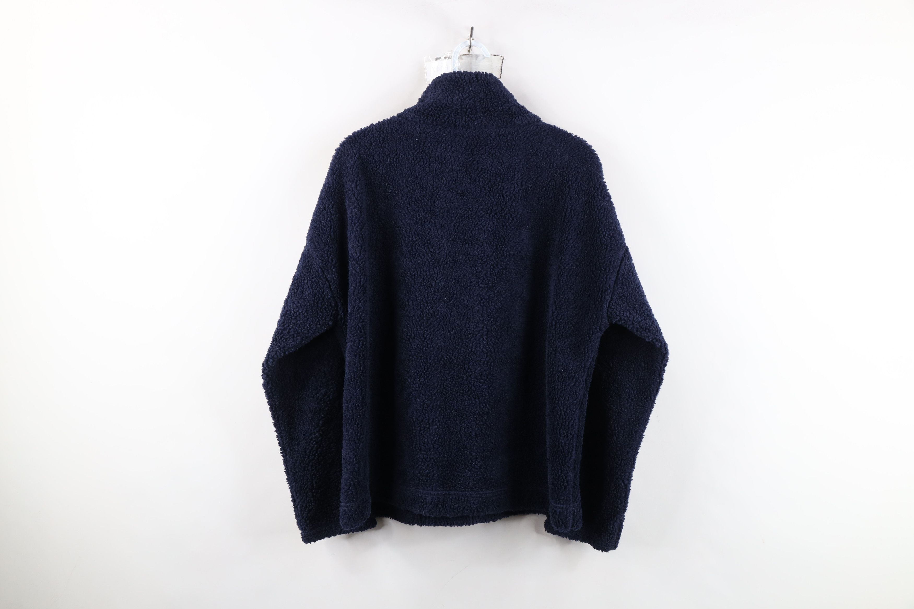 J.Crew J Crew Deep Pile Fleece Half Zip Pullover Sweater Navy Blue Size M / US 6-8 / IT 42-44 - 10 Thumbnail