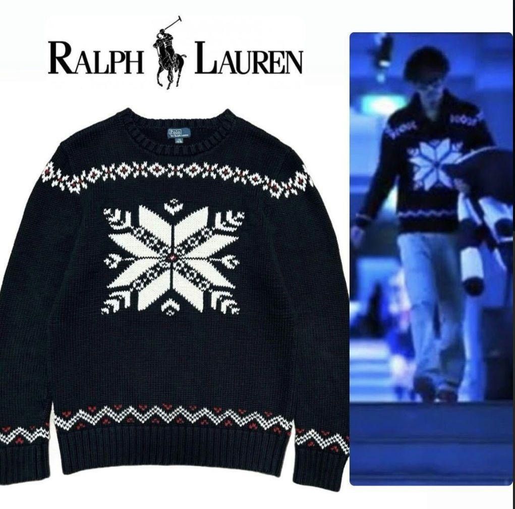 Polo Ralph Lauren Polo Ralph Lauren Vintage Very Rare Snowflake Cotton Sweater Size US M / EU 48-50 / 2 - 8 Thumbnail