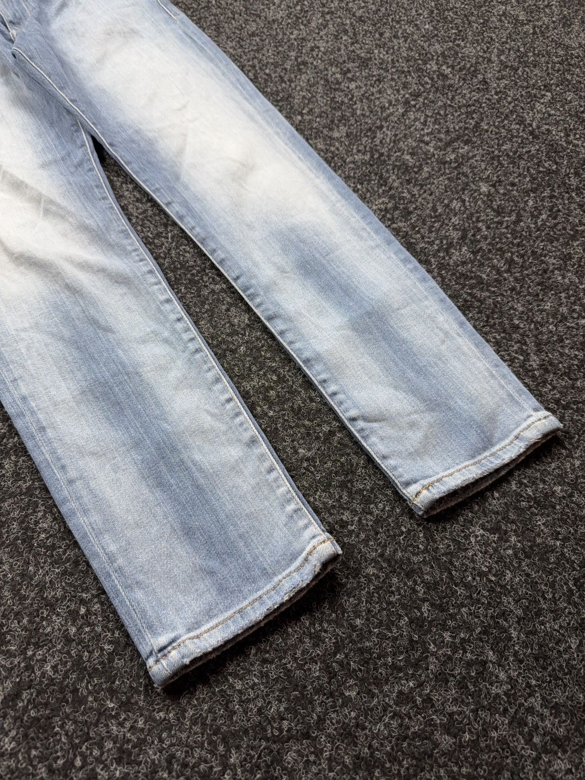 Diesel 00s Y2K Luxury vntg Diesel D-Strukt Slim Light Wash Jeans Size US 32 / EU 48 - 5 Thumbnail
