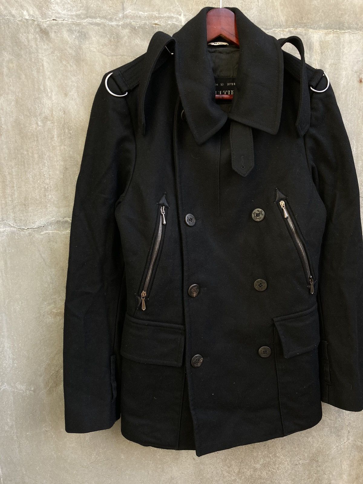 Jean Paul Gaultier Double Breasted Wool Pea Coat Size US S / EU 44-46 / 1 - 2 Thumbnail