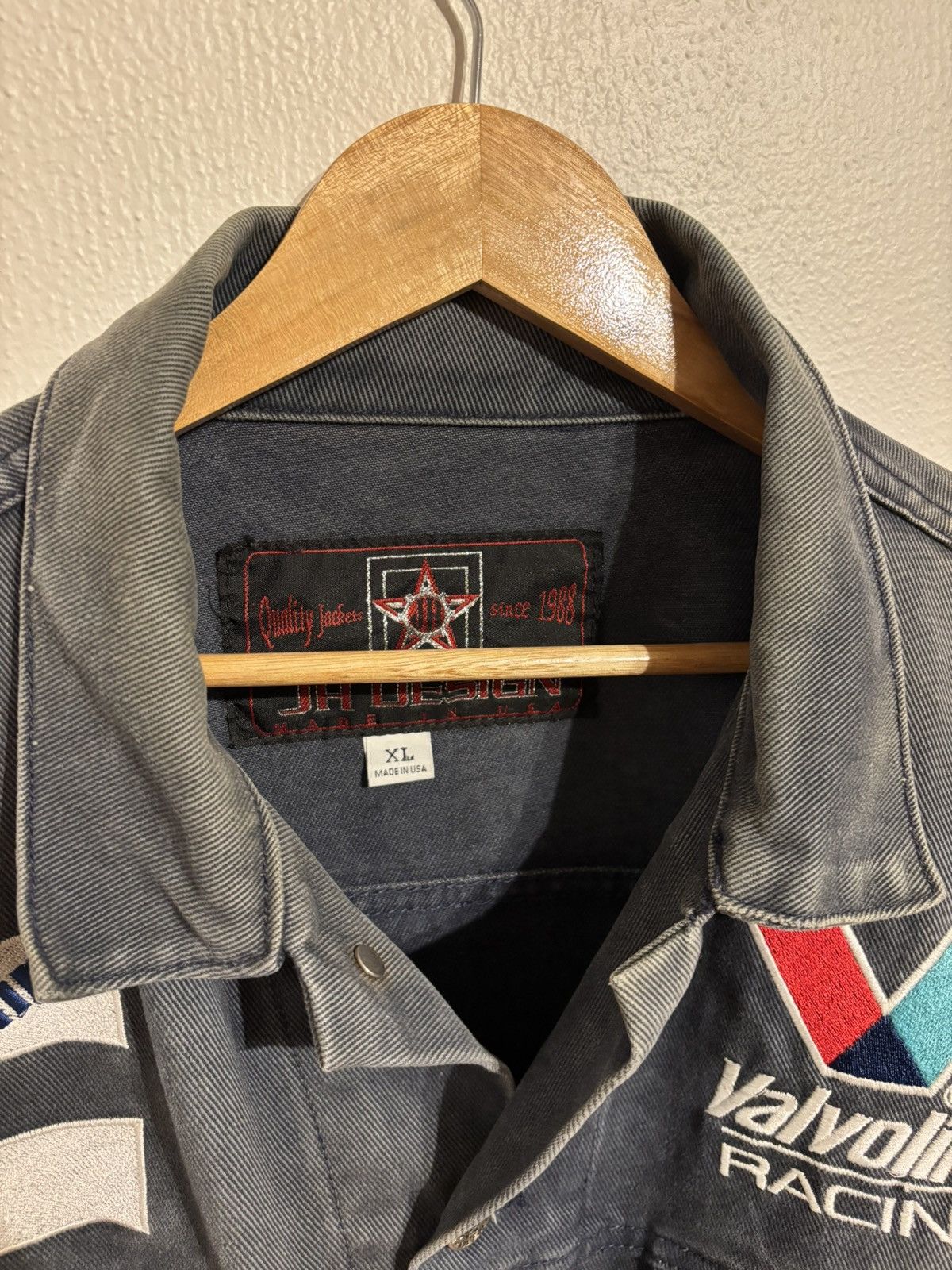JH Design Denim Racing Jacket Size US XL / EU 56 / 4 - 2 Thumbnail