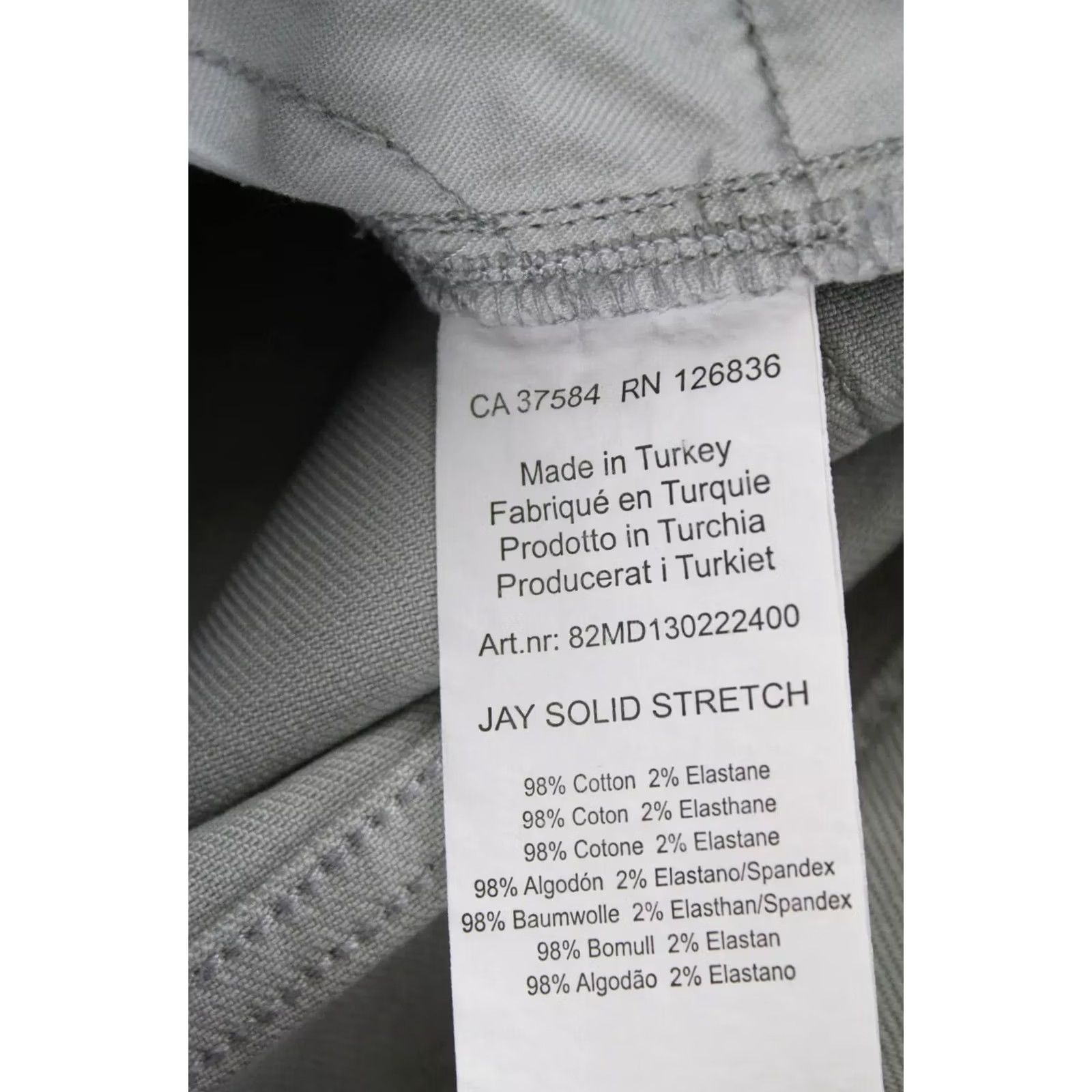 J.Lindeberg J.LINDEBERG Trousers Men W30/L34 Slim Fit Stretch Grey Jay Solid Size US 30 / EU 46 - 6 Thumbnail