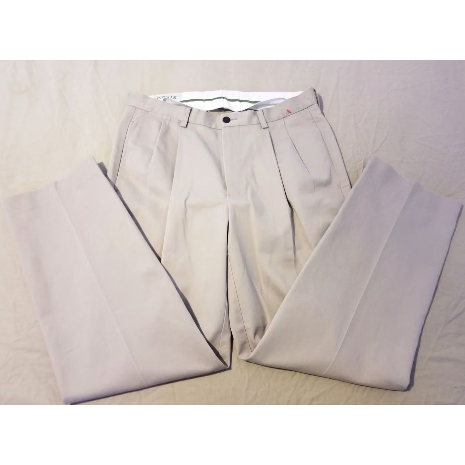 Orvis Orvis Mens Pants Chino 34x32 Khaki Cotton Slacks Beige Regular Pants Mens Size US 34 / EU 50 - 2 Thumbnail
