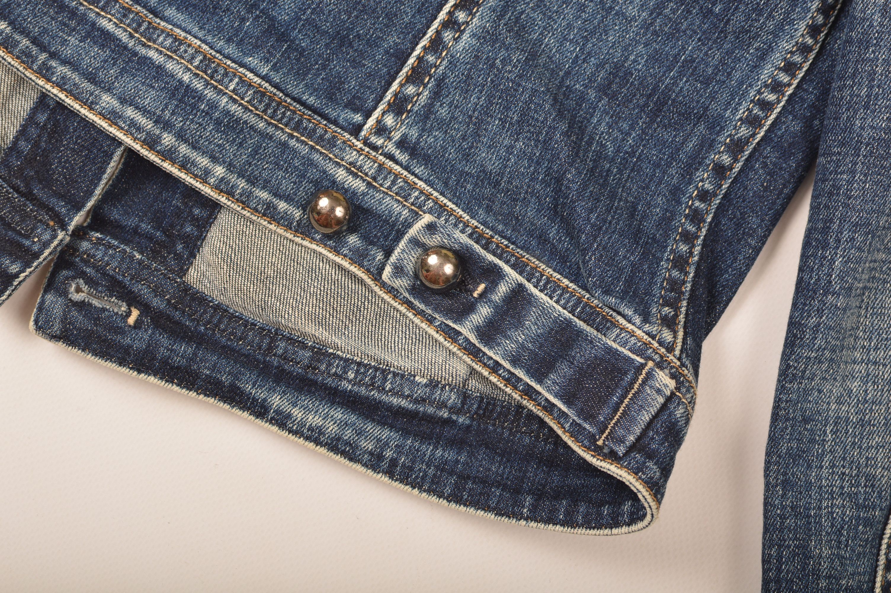 Designer High Use Womens Blue Denim Jacket Size M / US 6-8 / IT 42-44 - 9 Thumbnail