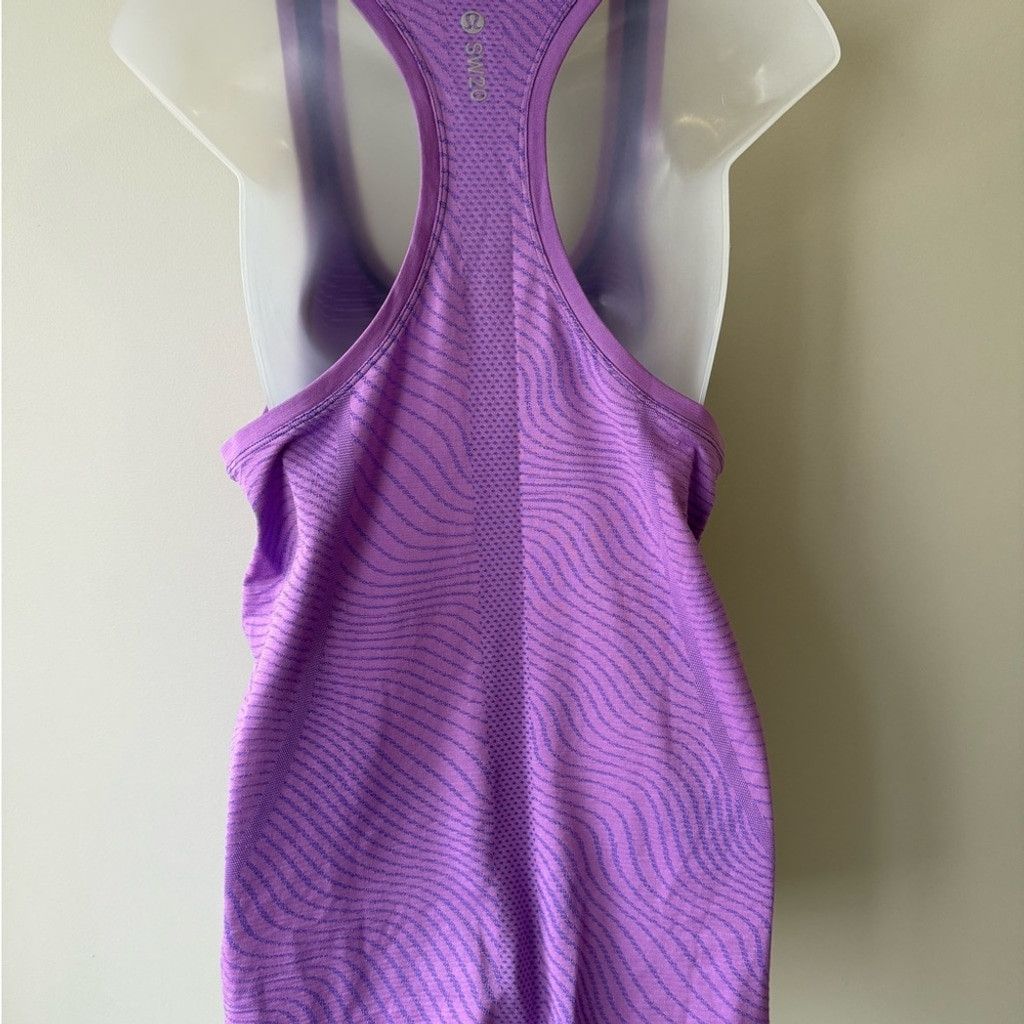 Lululemon Lululemon Athletica Purple Swiftly Tank Top Size L / US 10 / IT 46 - 2 Thumbnail