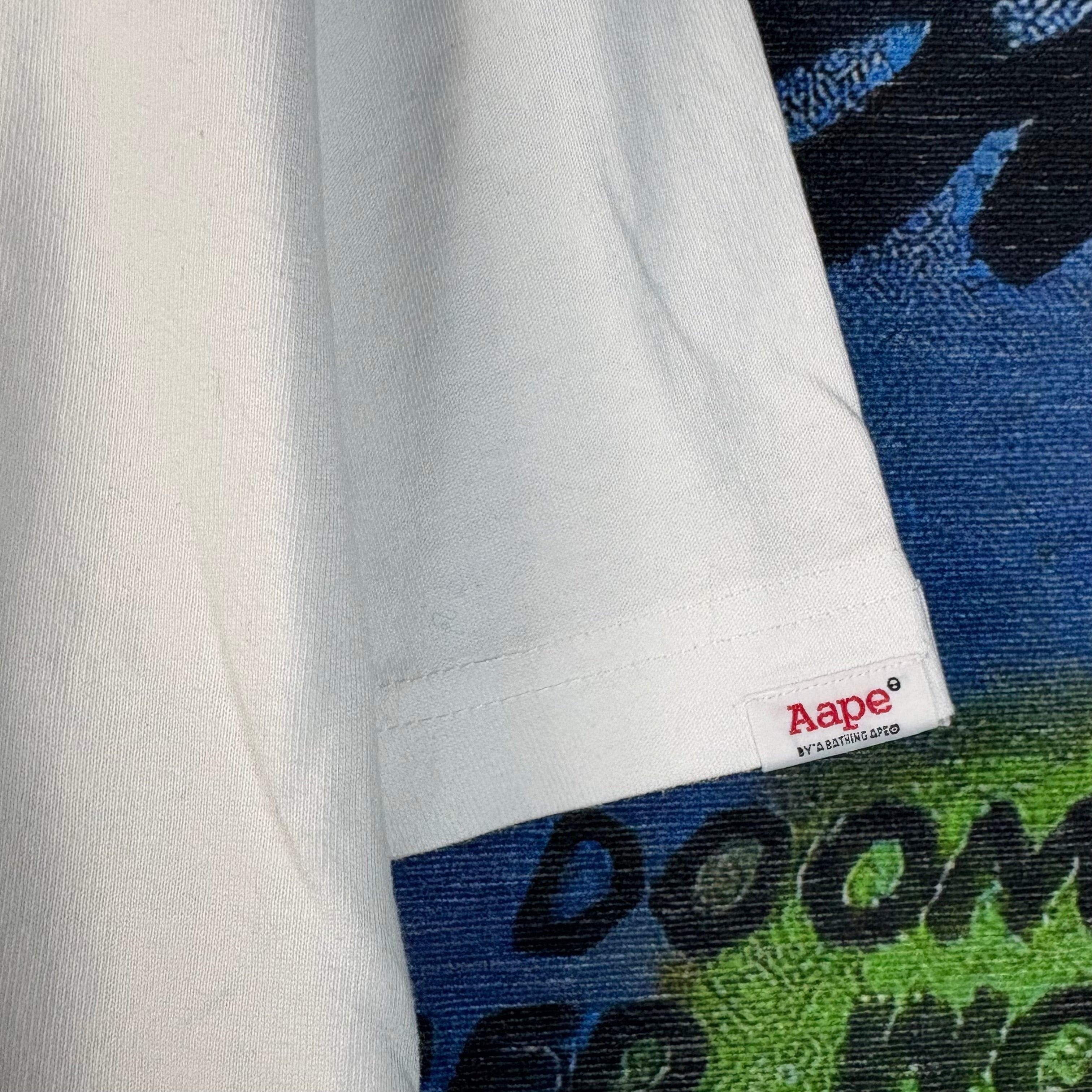 Aape AAPE Orange Camo OG Moonface Tee Size Large Size US L / EU 52-54 / 3 - 5 Thumbnail