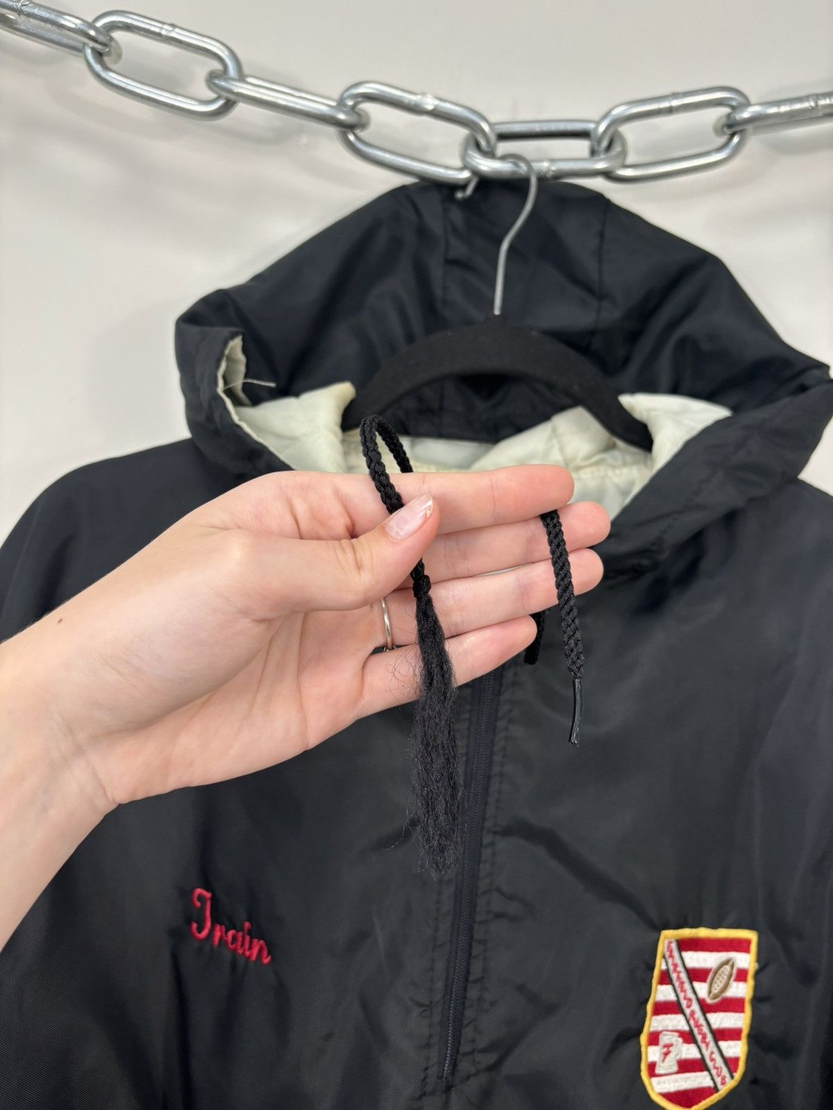 Delong Vintage 90s DeLong USA College Fairfield Rugby Anorak Jacket Size US XL / EU 56 / 4 - 9 Thumbnail