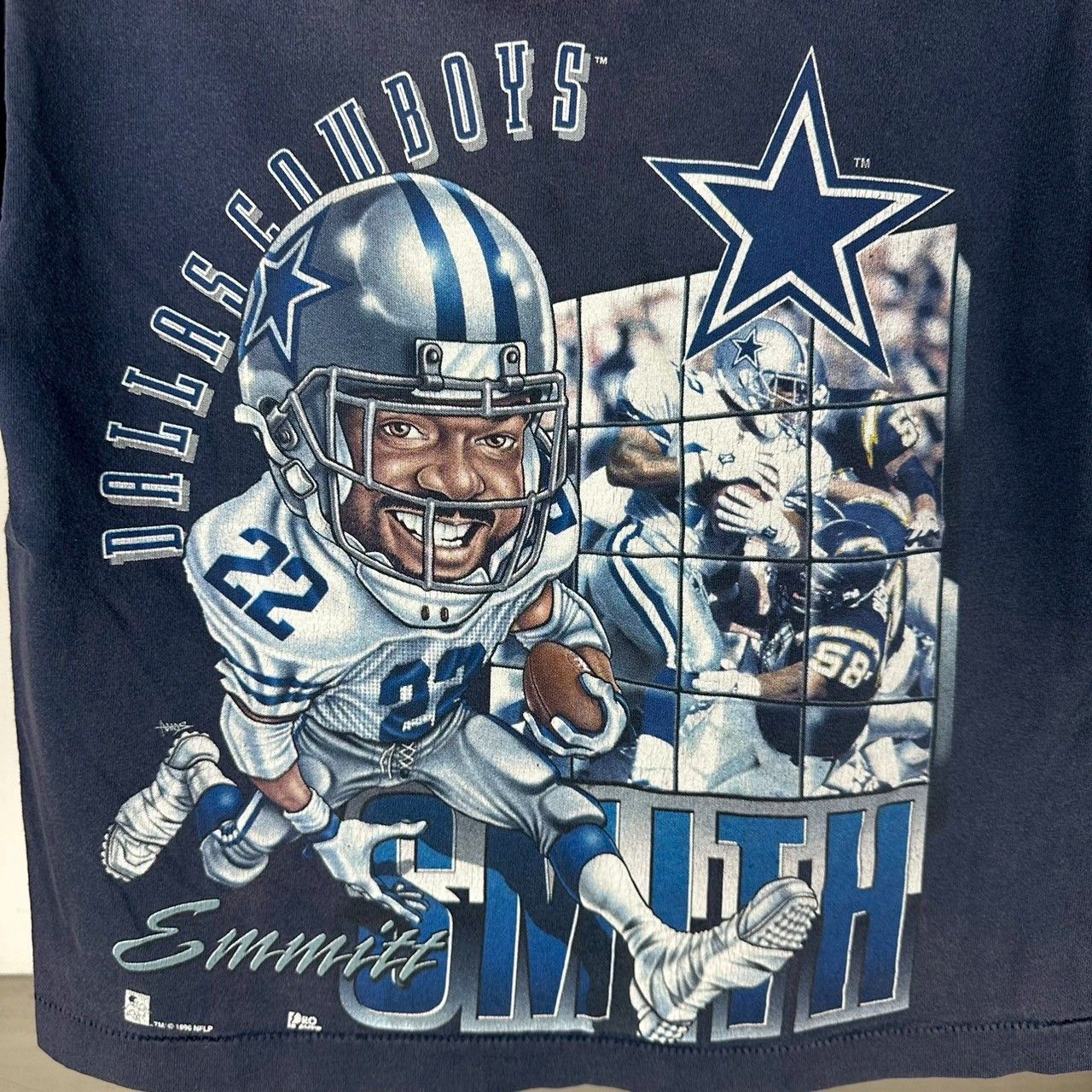 NFL × Vintage ​Vintage 1996 Emmitt Smith Dallas Cowboys Caricature NFL Tee Size US S / EU 44-46 / 1 - 3 Thumbnail